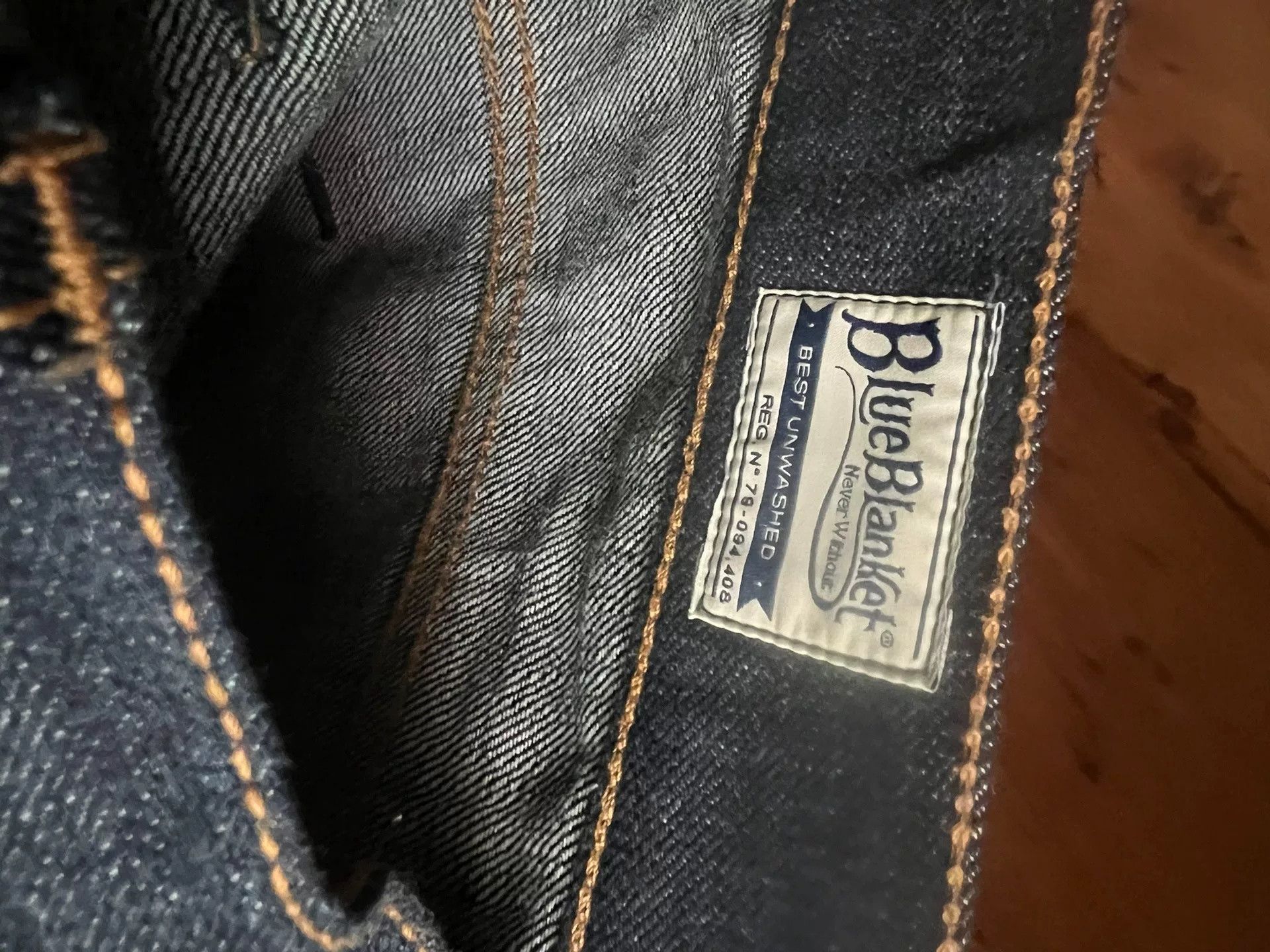 Blue Blanket Blue Blanket Handmade Raw Denim Jeans P01 Size US 32 / EU 48 - 8 Thumbnail