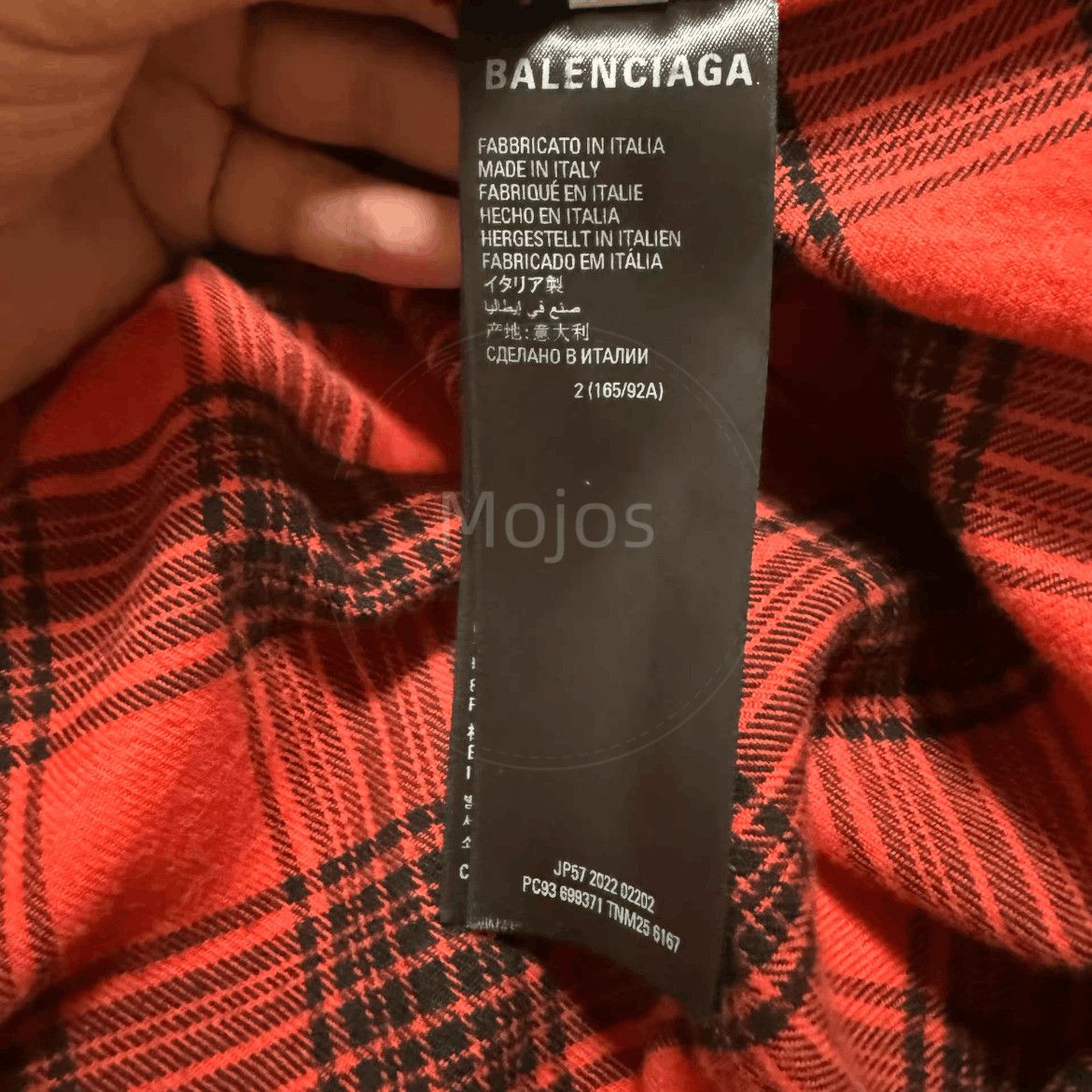Balenciaga Sz 2 Balenciaga 23SS Fake Layers Plaid Jacket-2508 Size US M / EU 48-50 / 2 - 6 Thumbnail