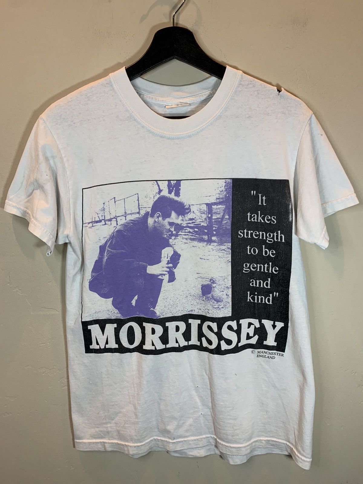 Band Tees × Morrissey × Vintage *RARE* Vintage Morrissey The Smiths Gentle & Kind Art Shirt Size US M / EU 48-50 / 2 - 1 Thumbnail