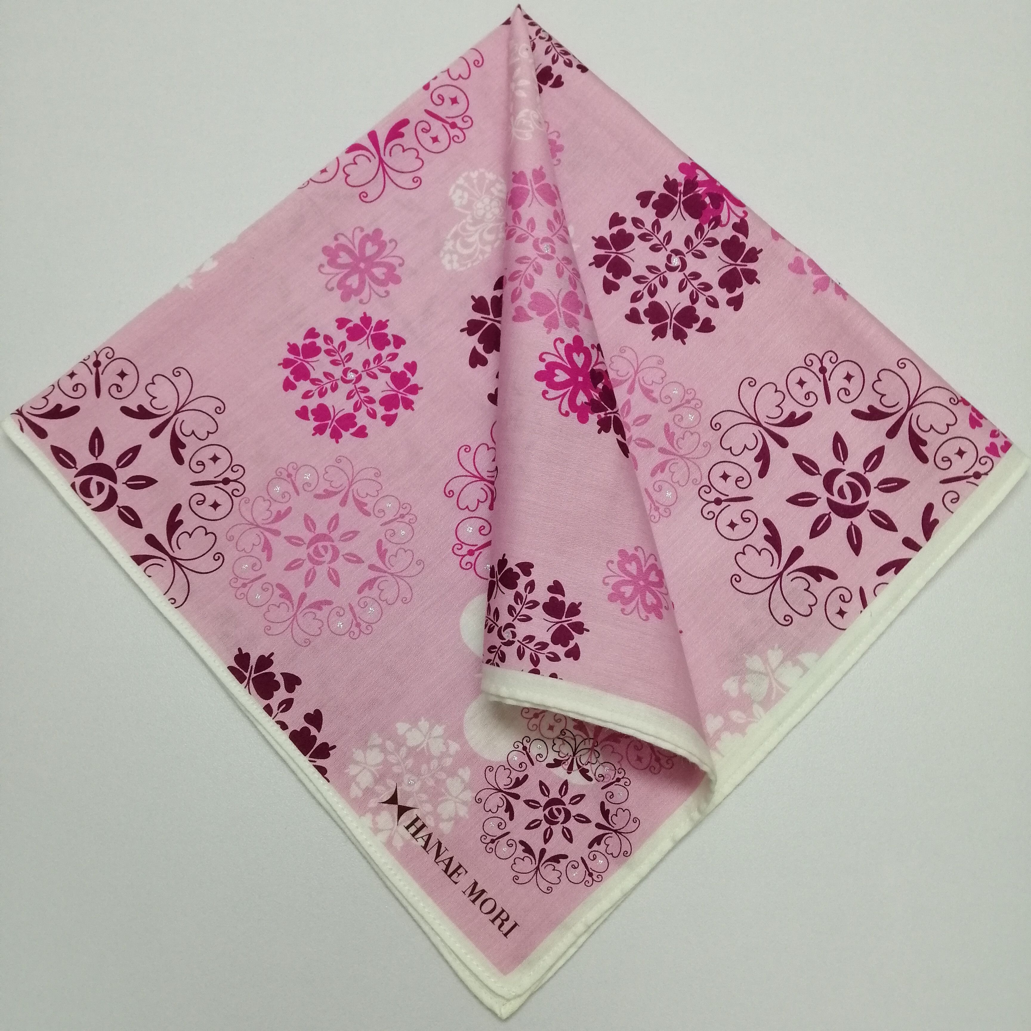 Hanae Mori × Vintage Hanae Mori Handkerchief/Neckerchief/Bandana-KD2335 Size ONE SIZE - 1 Thumbnail