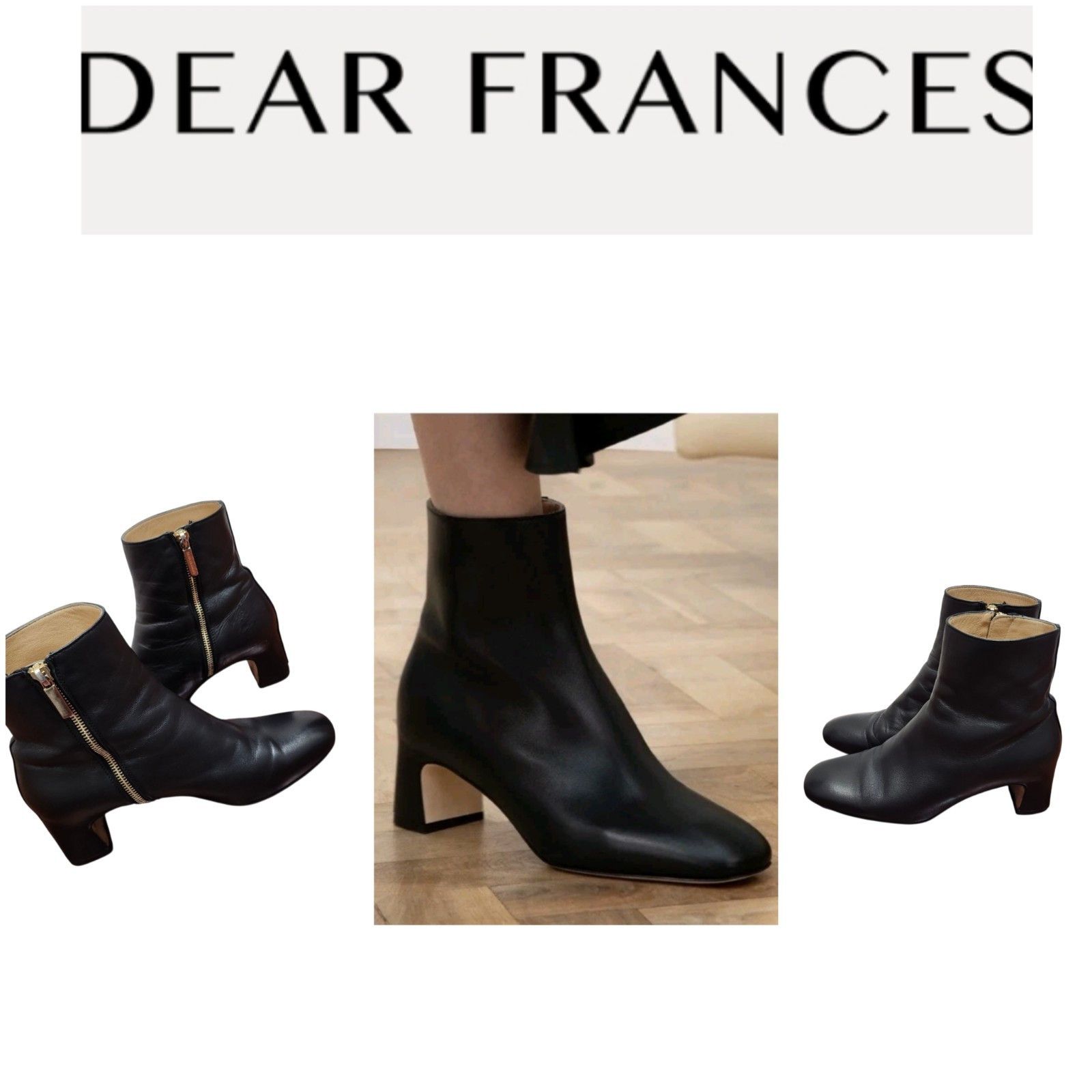 Dear Frances Dear Frances Turin Boot Lather booties Women's Sze EU 37 Size US 6.5 / IT 36.5 - 16 Thumbnail