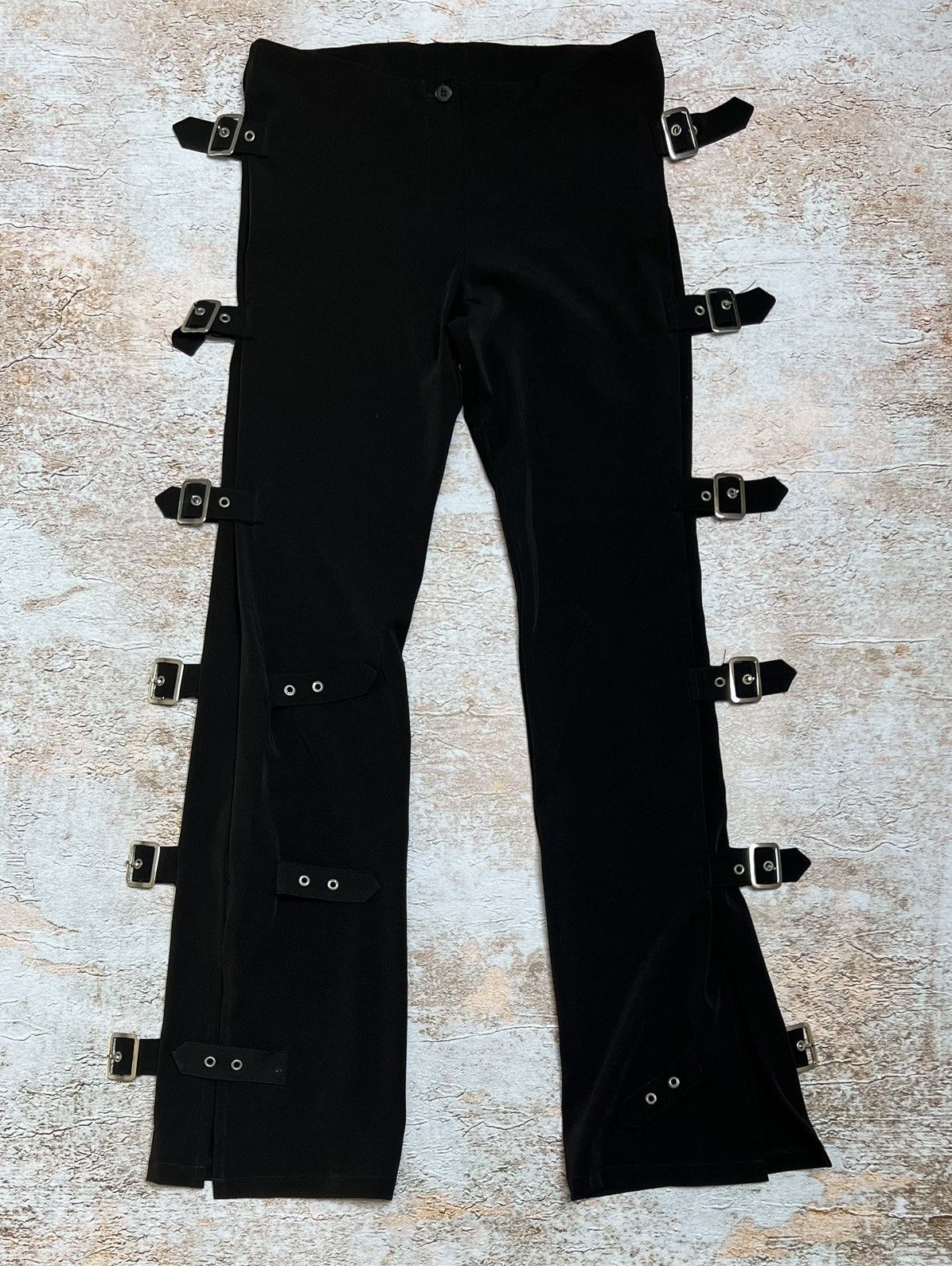 Japanese Brand × Vintage Vintage Japanese gothic flare pants Size 28" / US 6 / IT 42 - 1 Thumbnail