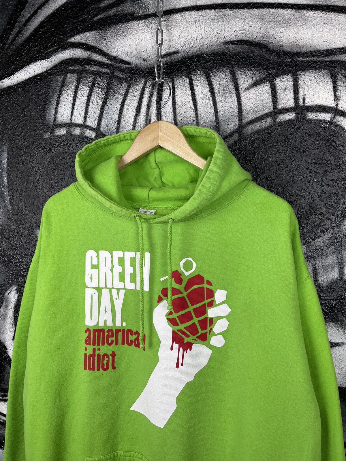 Band Tees Vintage Green Day American Idiot Green Hoodie Size XL Size US XL / EU 56 / 4 - 2 Thumbnail