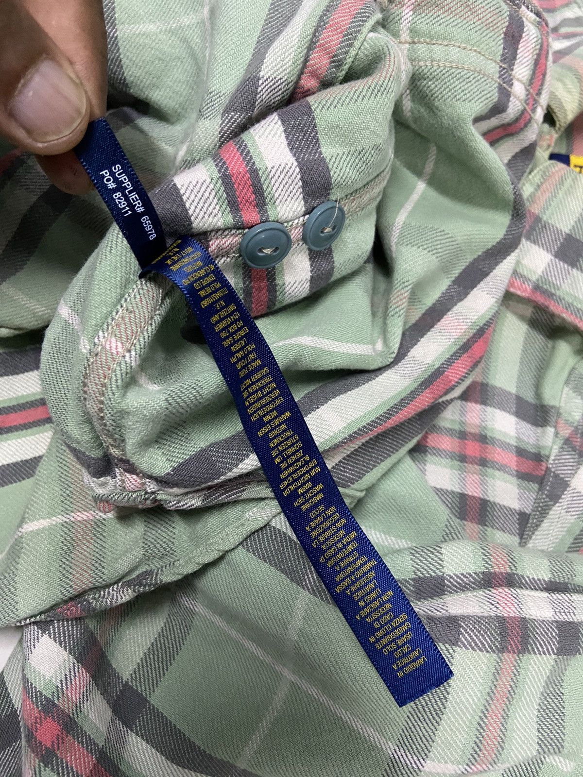 Japanese Brand RALPH LAUREN RUGBY BUTTON UP FLANELL Size US S / EU 44-46 / 1 - 12 Thumbnail