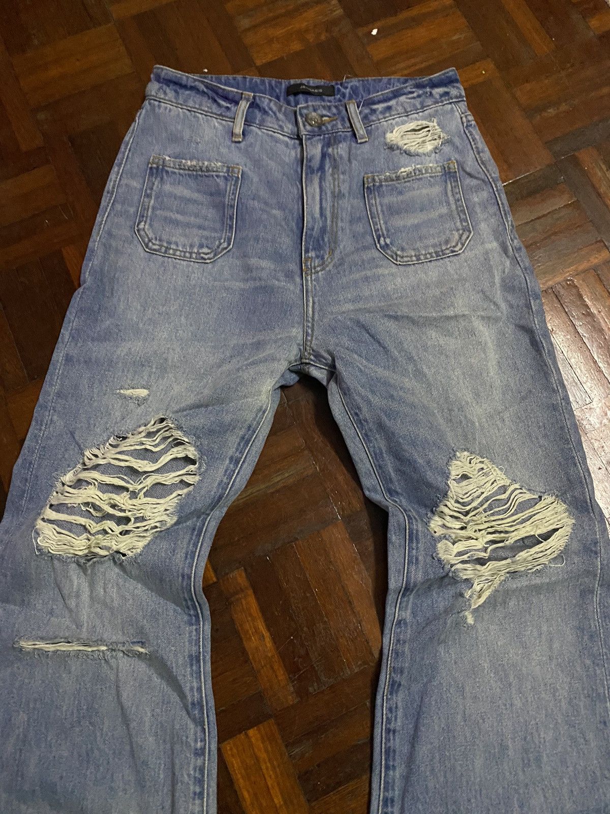 Hysteric Glamour × Jean Flared Japan brand jeanasis distressed boot Cut Size 27" / US 4 / IT 40 - 2 Thumbnail