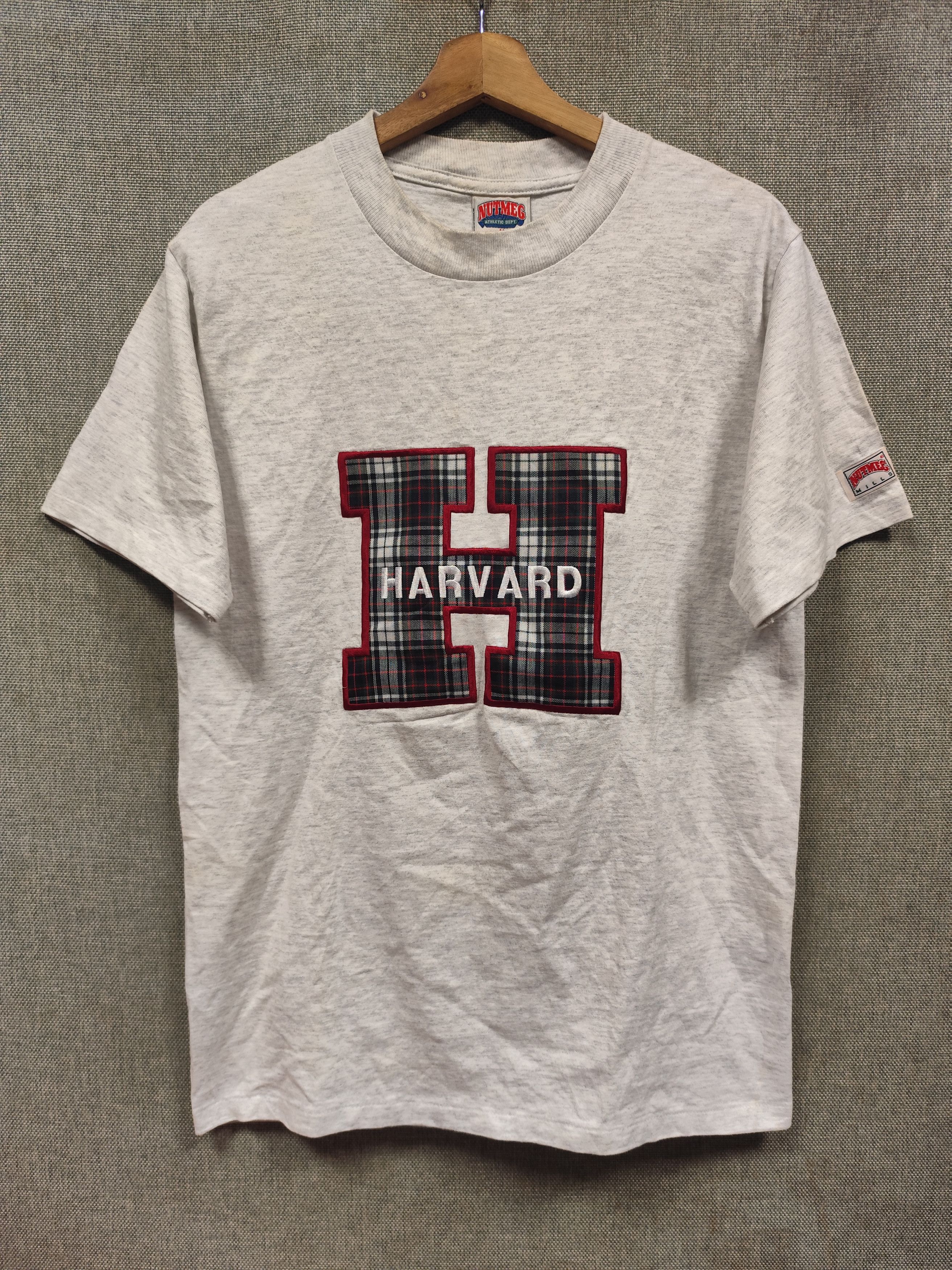 Nutmeg × Vintage vintage 90s t shirt havard logo embroidery Size US M / EU 48-50 / 2 - 1 Thumbnail
