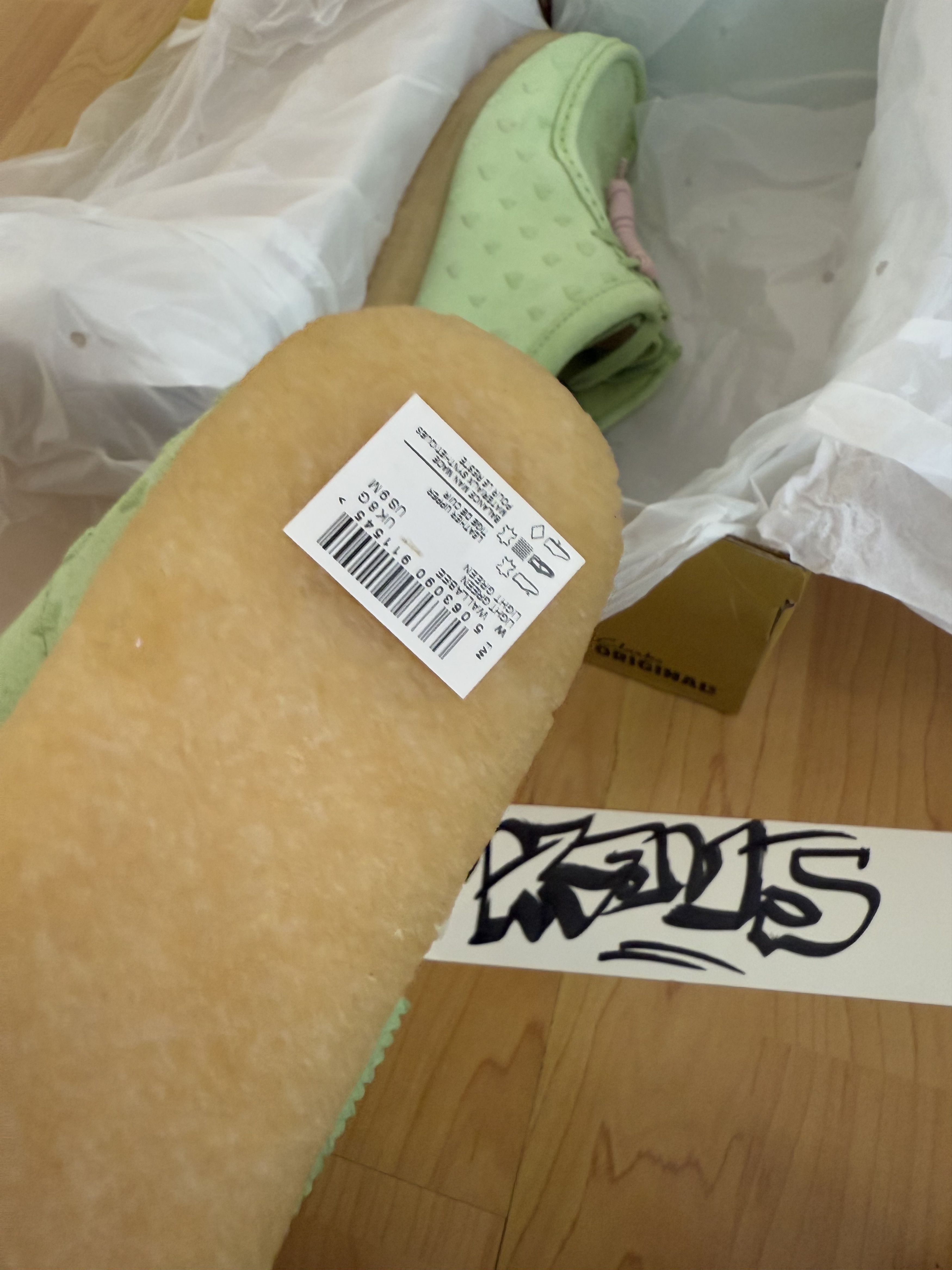 Clarks × Golf Wang CLARKS WALLABEE by GOLF WANG - Light Green 9 Size US 9 / EU 42 - 6 Thumbnail