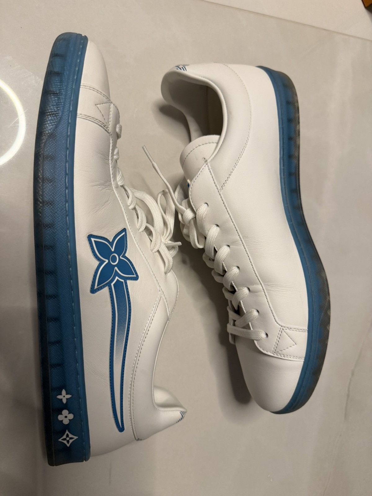 Louis Vuitton Louis Vuitton - Luxembourg Samothrace Sneaker white/blue 44 Size US 11 / EU 44 - 6 Thumbnail