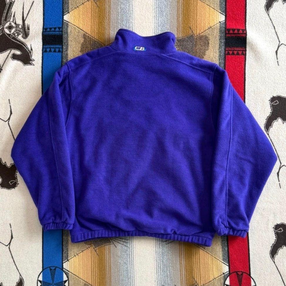 CB Sports VINTAGE 90s CB Sports Snap Fleece Pullover Men L Purple Red Solid Outdoor Winter Fall Spring Shirt Jacket? Size US L / EU 52-54 / 3 - 4 Thumbnail