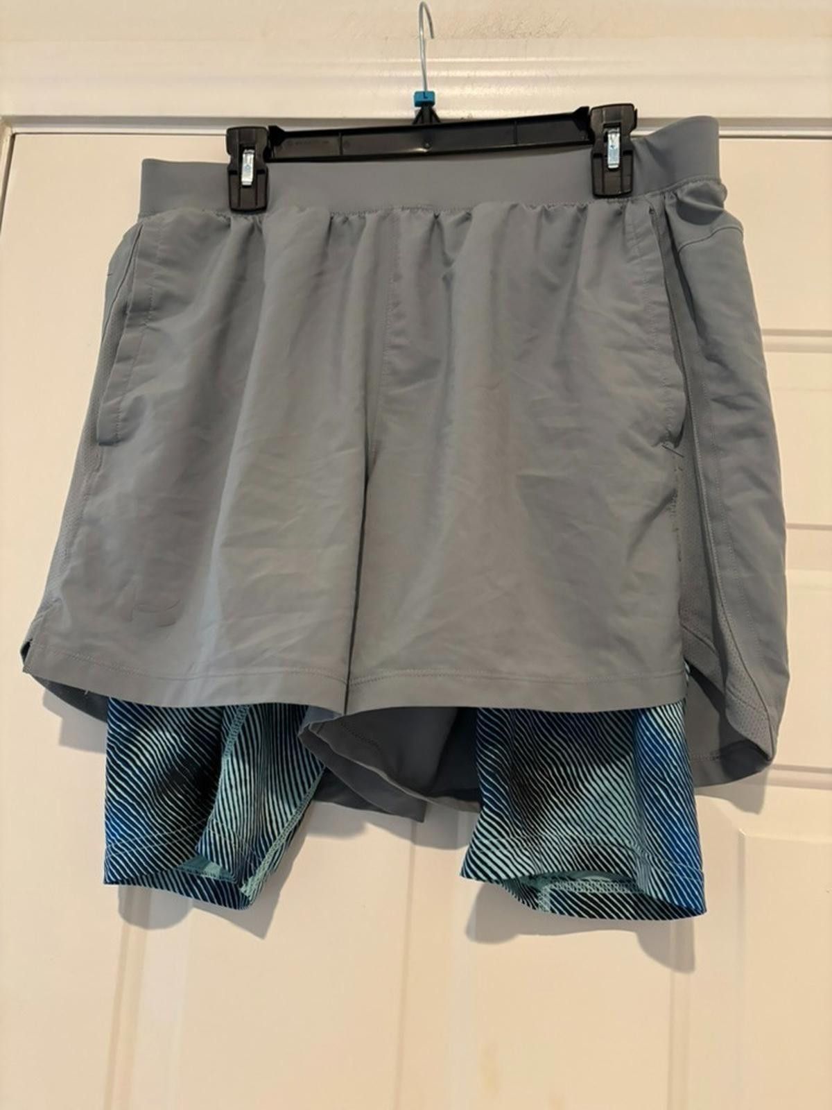 Hurley Womens Hurley XL grey and blue athletic shorts #540 Size 40" / US 18 - 1 Thumbnail