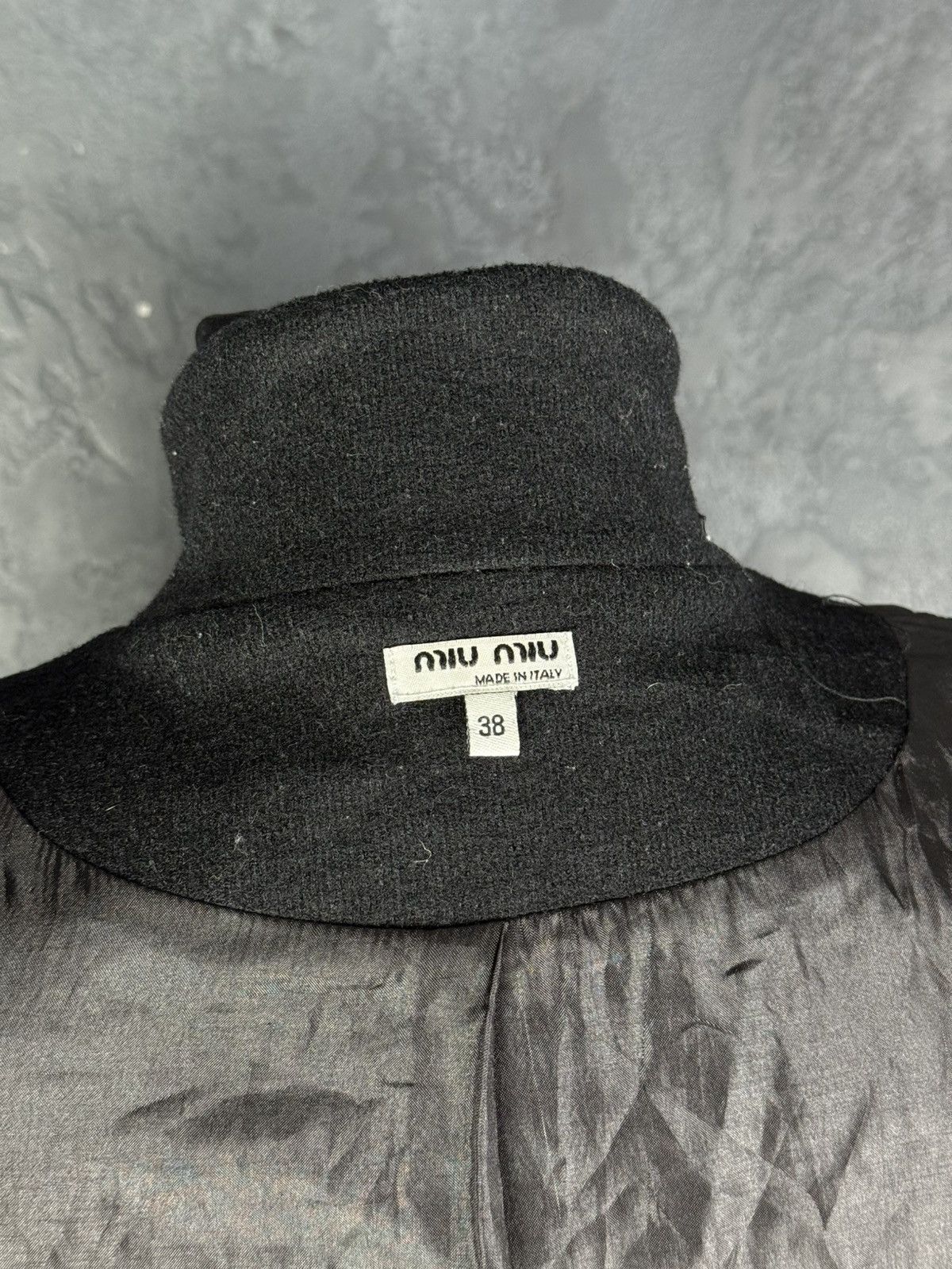 Miu Miu Miu Miu Vintage Embroidered Coat 2000’s Wool Coat Size XS / US 0-2 / IT 36-38 - 12 Thumbnail