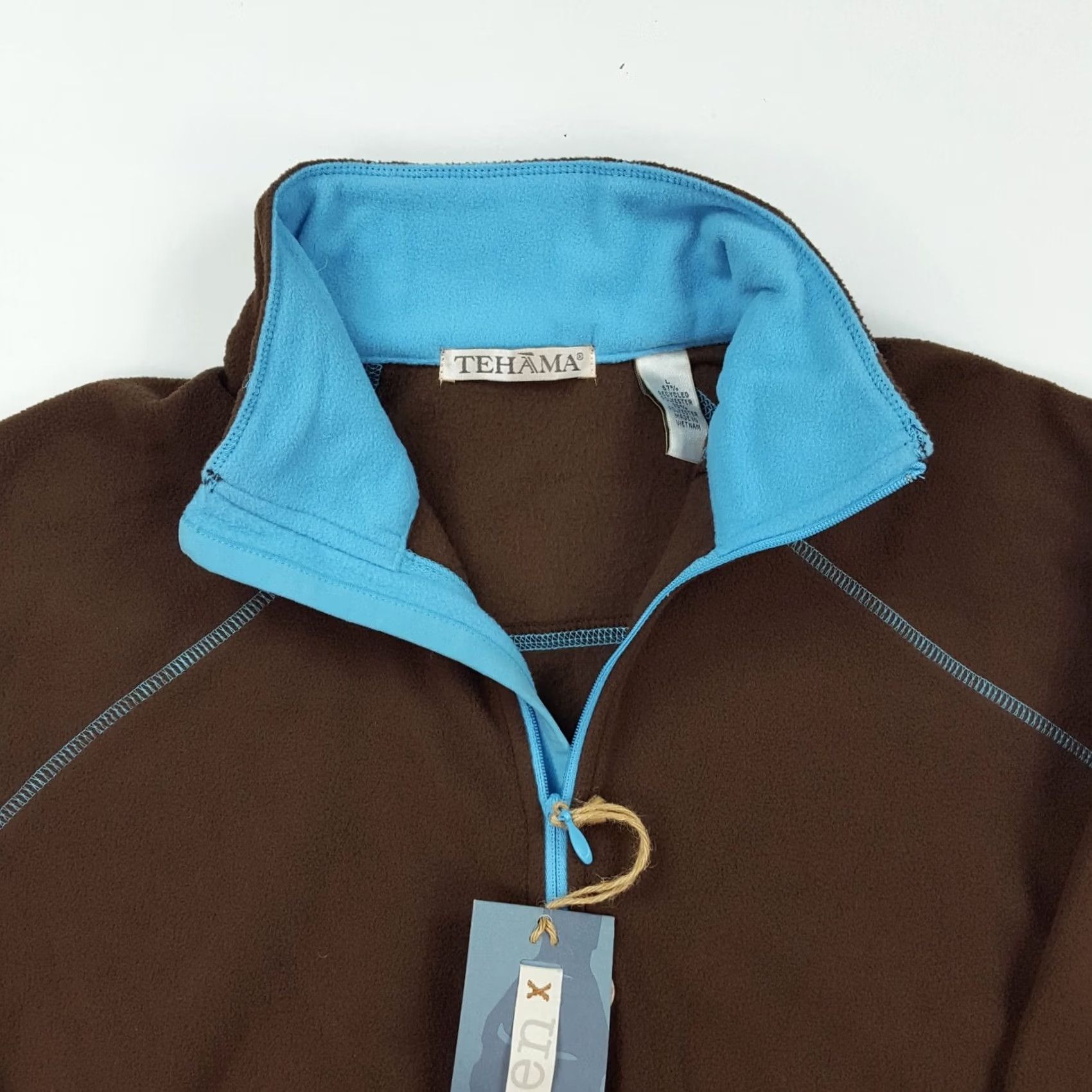 Vintage VINTAGE Tehama Jacket Outdoor 1/4 Zip Fleece Women’s Medium Brown Baseball, Retro PGA, Golf, Tennis Theme Mens? Size M / US 6-8 / IT 42-44 - 2 Thumbnail