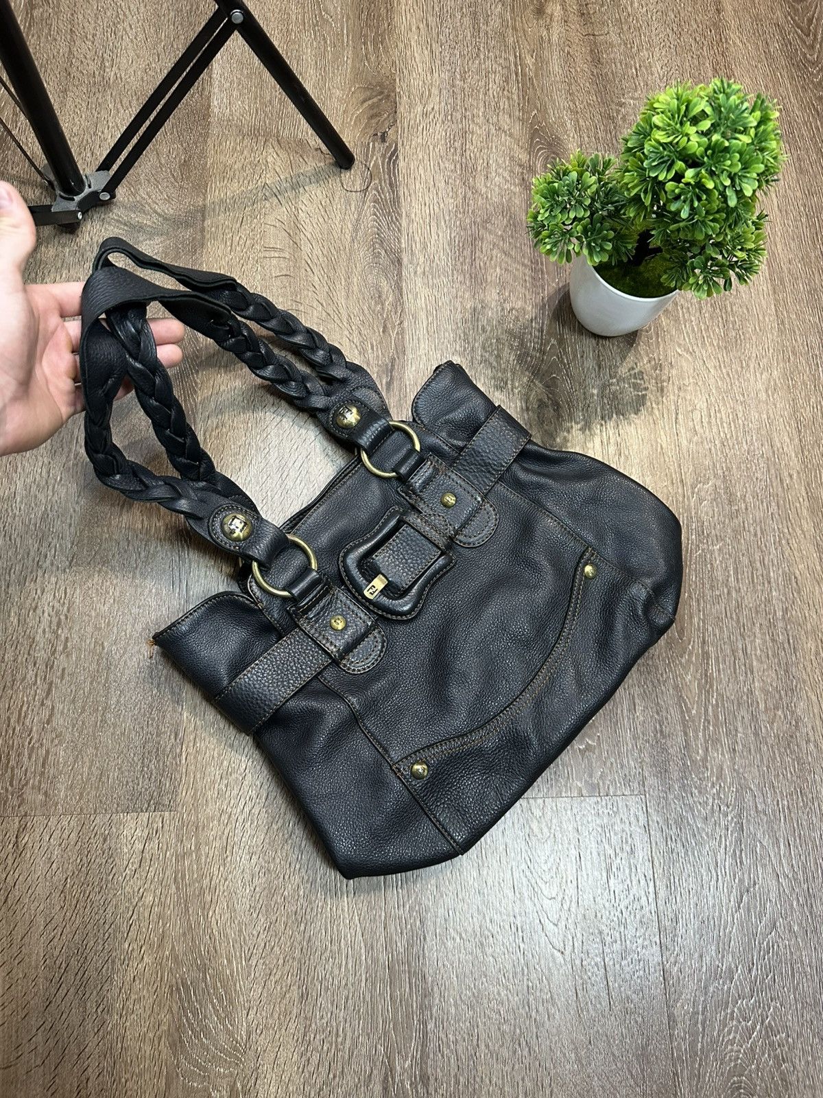 Fendi Vintage 90s Fendi Leather Shoulder Bag Y2K Size ONE SIZE - 2 Thumbnail