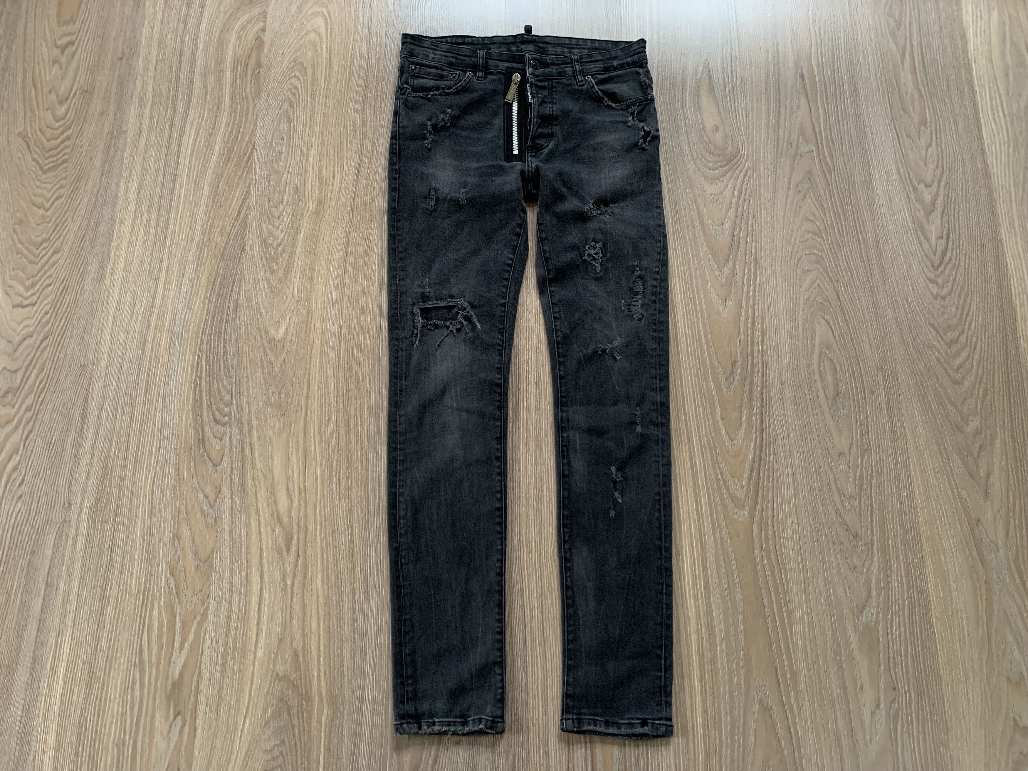 Dsquared2 Dsquared2 Denim Distressed Black Jeans Size US 32 / EU 48 - 2 Thumbnail