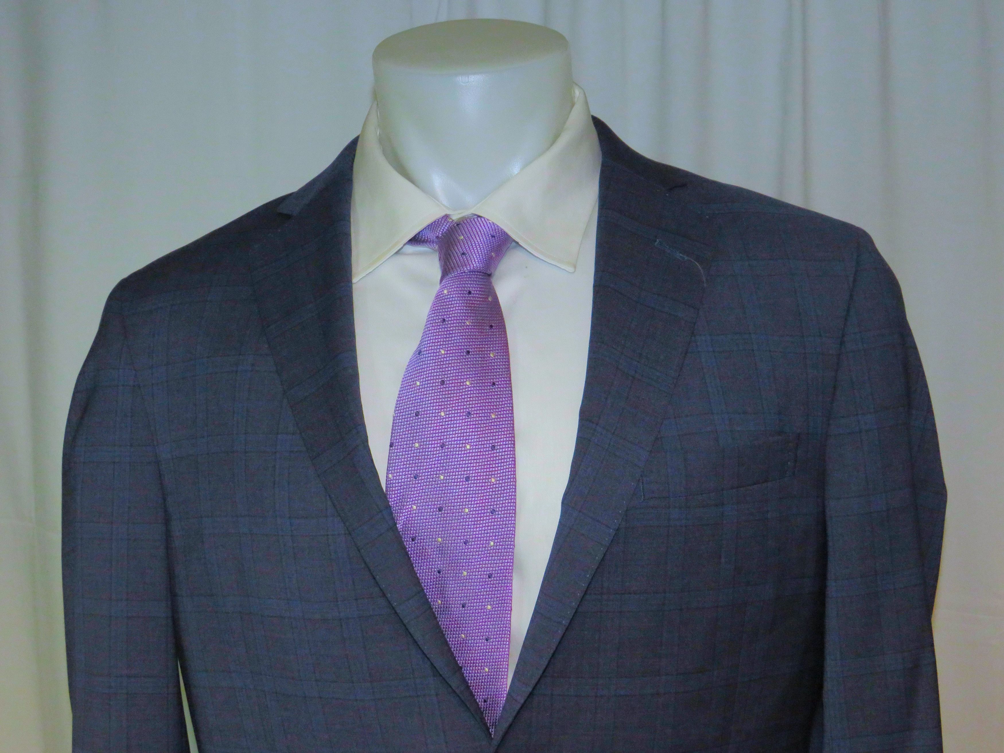 Brooks Brothers 1818 Classic Reda Current Blue Plaid Suit 40R NWT $1300 Size 40R - 4 Thumbnail