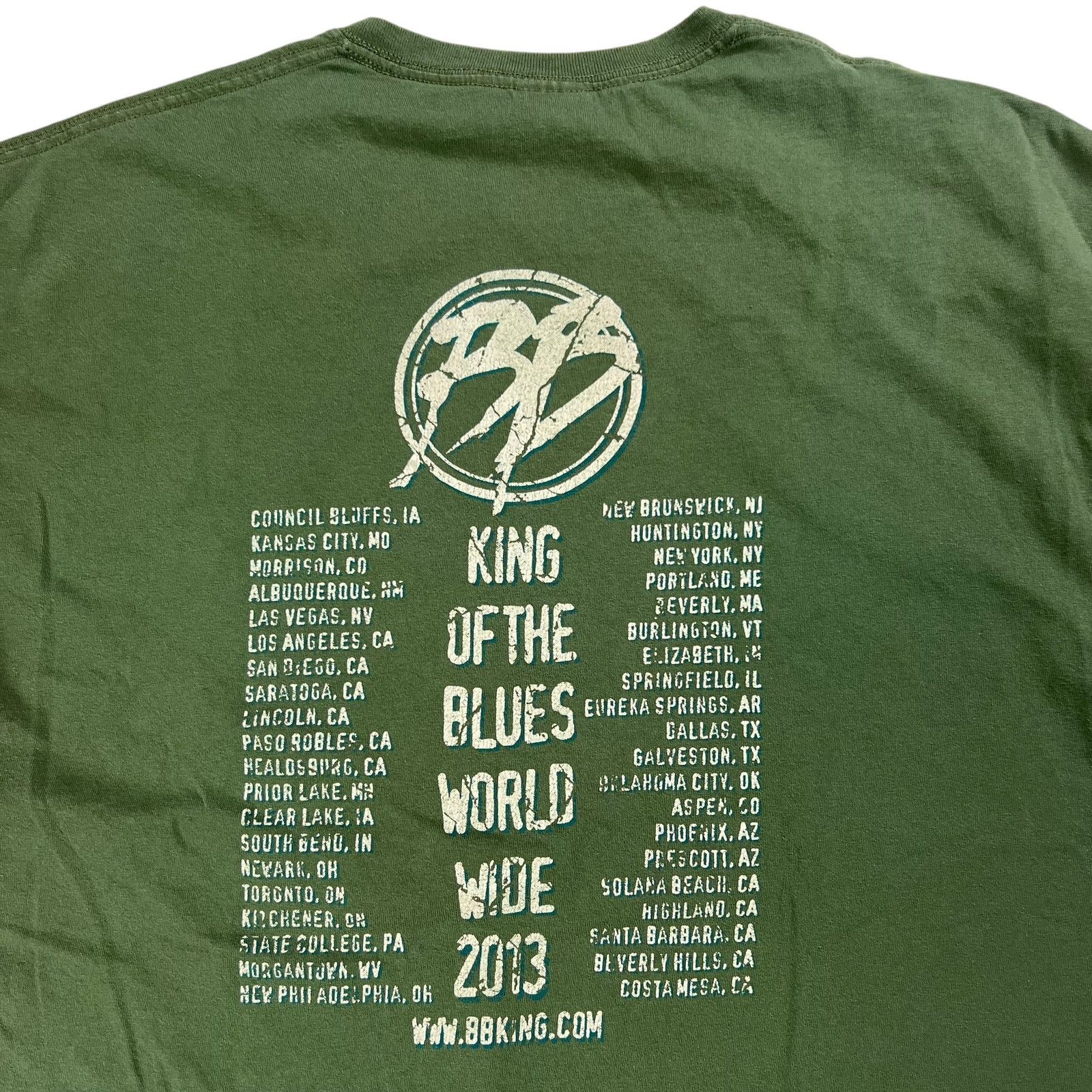 Band Tees × Gildan 2013 B.B. King King of the Blues tour tee (XL) Size US XL / EU 56 / 4 - 8 Thumbnail