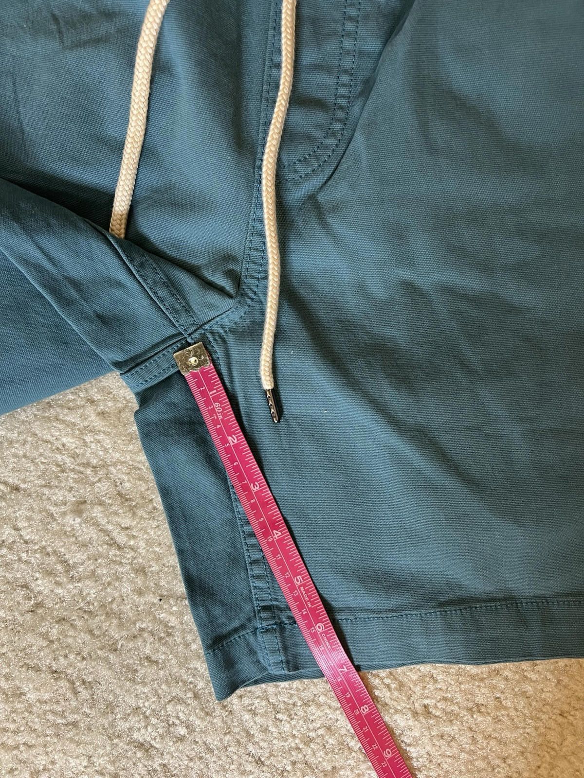 Designer Goodthreads Elastic Drawstring Canvas Shorts Teal Sz M Size US 32 / EU 48 - 5 Thumbnail