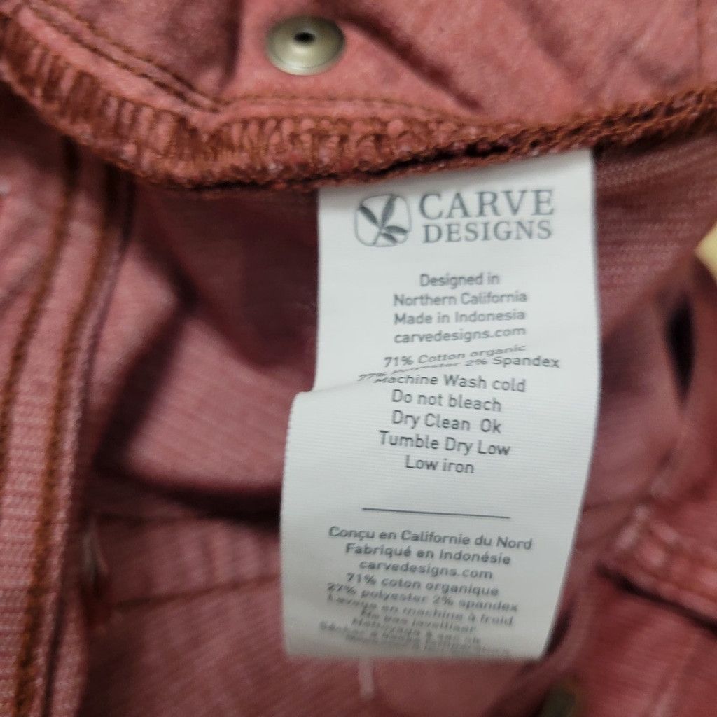 Other Carve Designs Carson Cord Hi-Rise Fray Ankle Rust Pants Wome Size 30" / US 8 / IT 44 - 11 Thumbnail