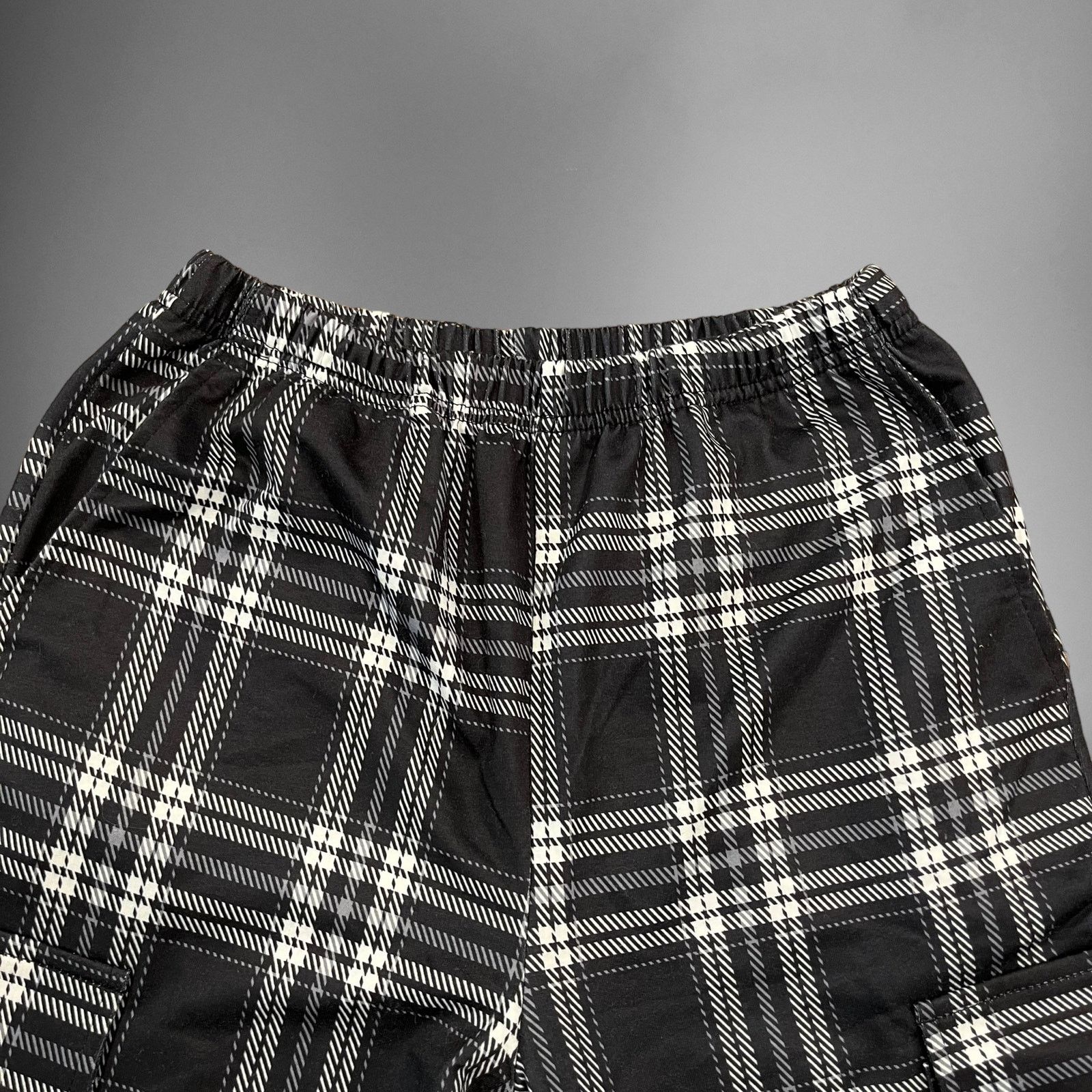 Other Arshiner Plaid Pants Womens Small Cinch Ankle Cozy Elastic Size 28" / US 6 / IT 42 - 4 Thumbnail