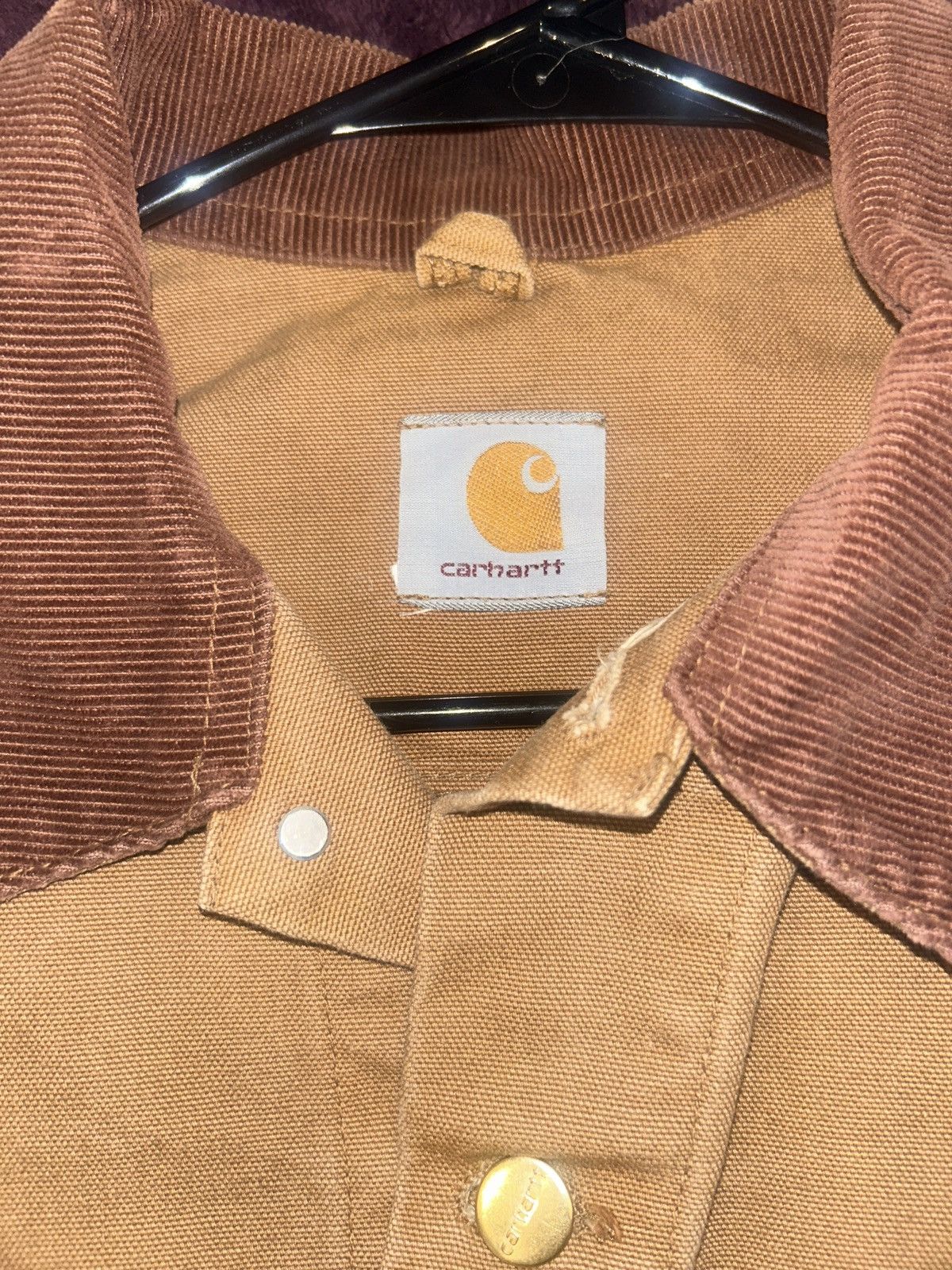 Carhartt Carhartt Jacket with Brown Corduroy Collar Size US XL / EU 56 / 4 - 3 Thumbnail