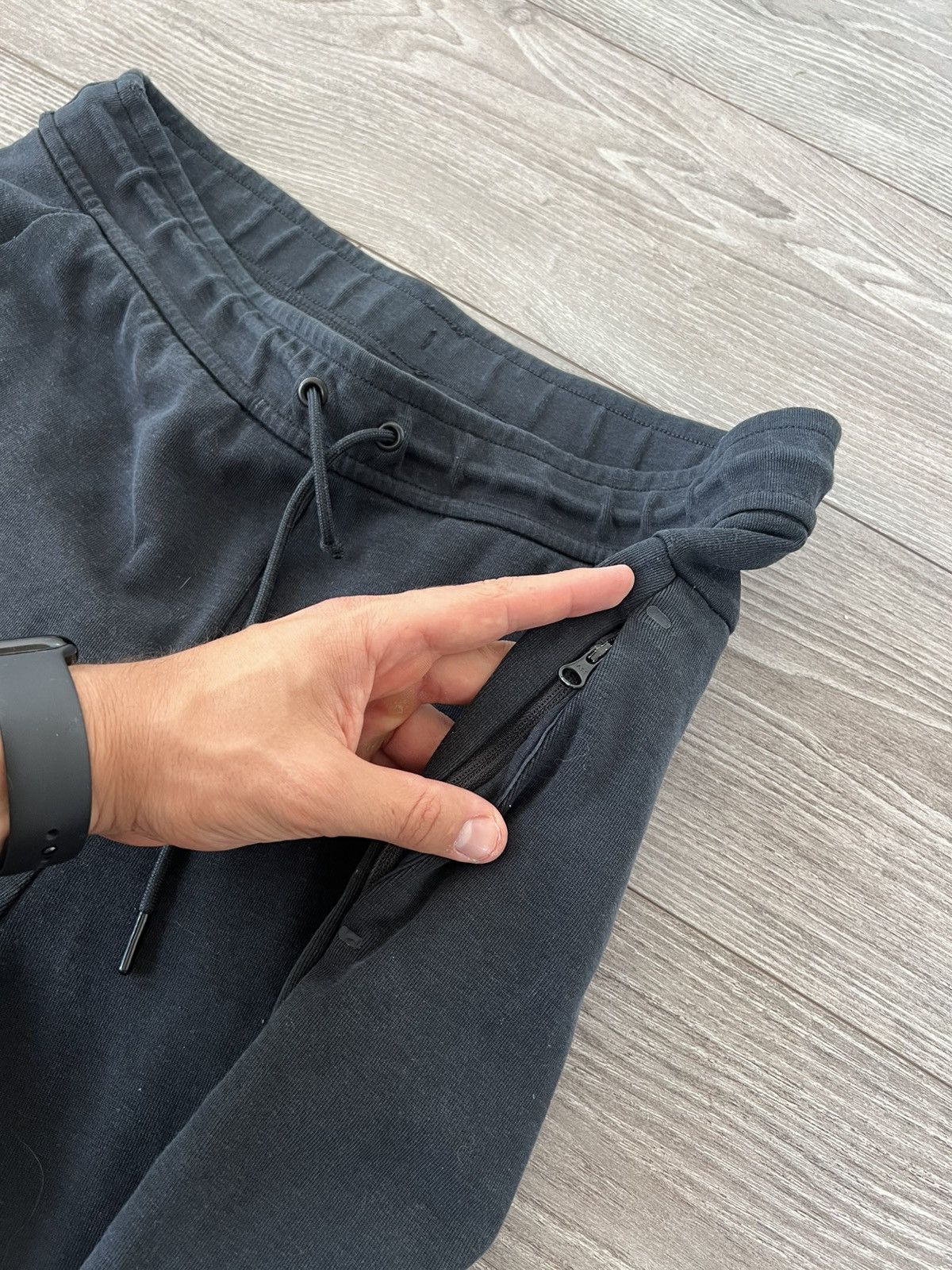 Nike Nike Tech Fleece Hype Drill Y2k Triple Black Swoosh Shorts Size US 32 / EU 48 - 13 Thumbnail