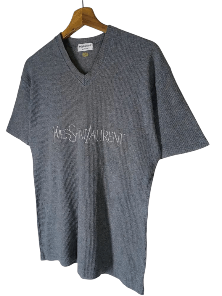 Yves Saint Laurent Vintage Yves Saint Laurent Pour Homme Big Logo Tshirt Size US M / EU 48-50 / 2 - 3 Thumbnail