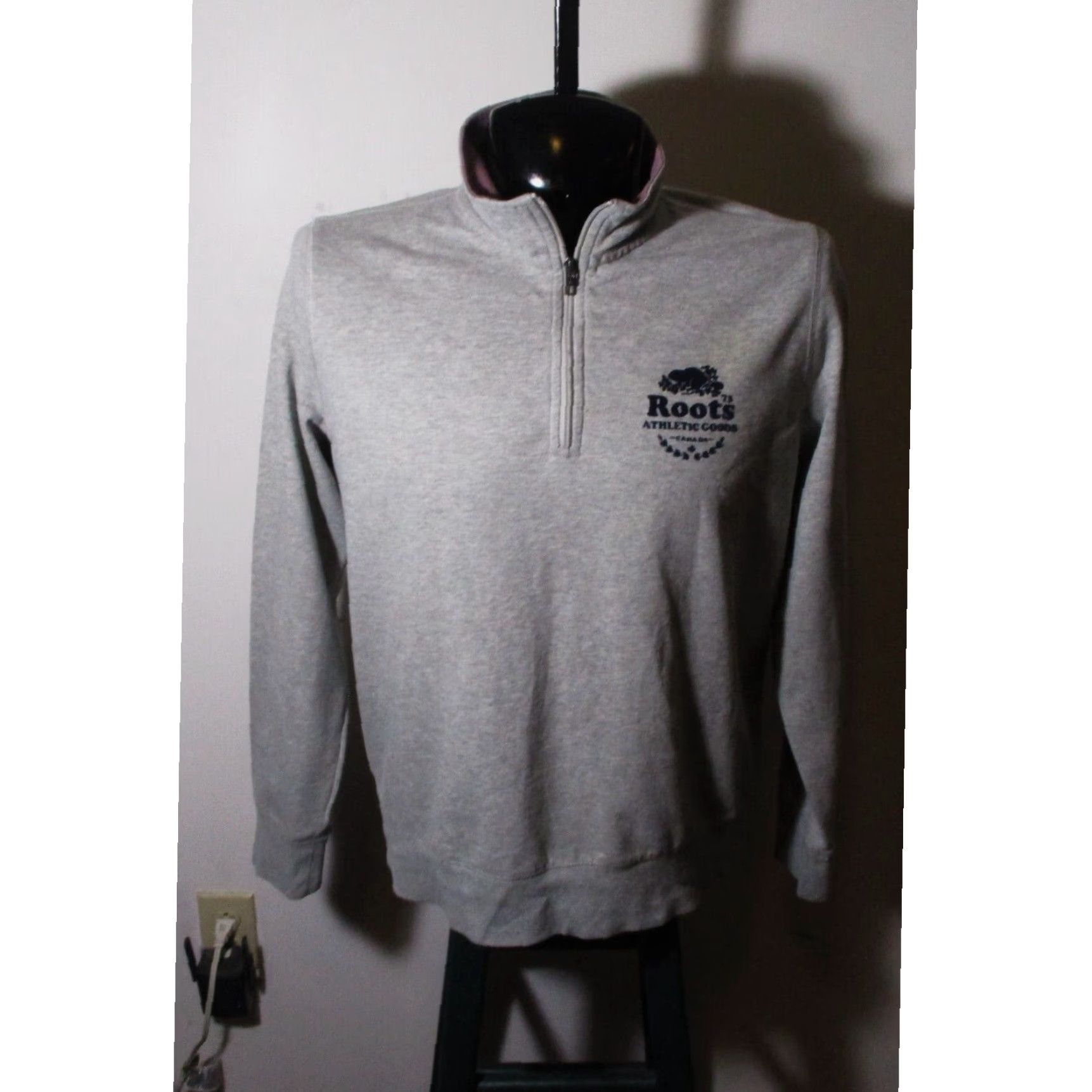 Roots half zip sweater sales