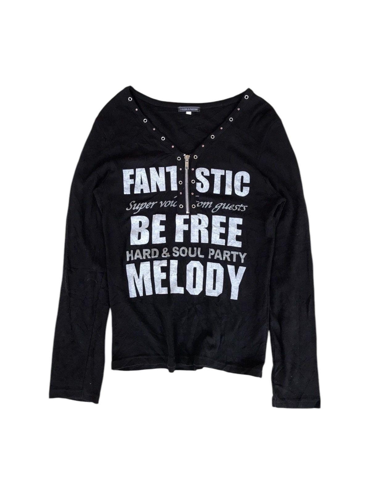 Designer × Japanese Brand Japanese Poem Studded Longsleeve Size L / US 10 / IT 46 - 1 Thumbnail