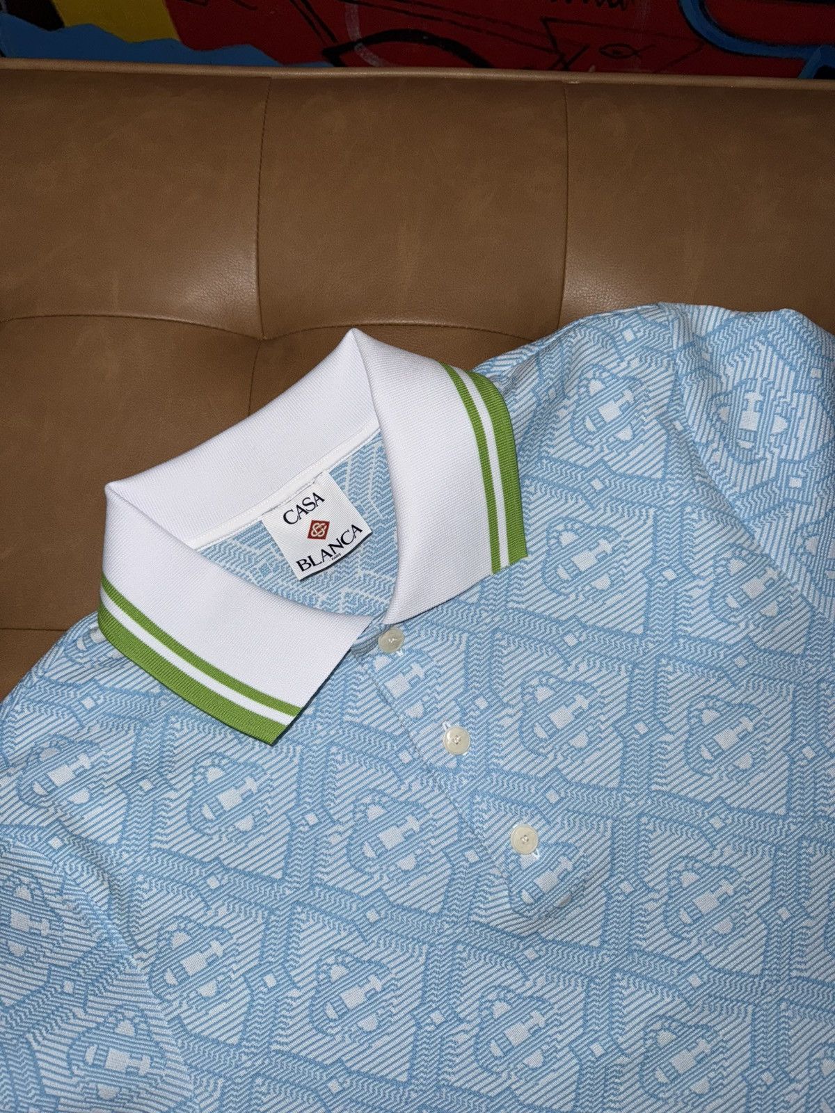 Casablanca Monogram polo shirt Size US M / EU 48-50 / 2 - 2 Thumbnail