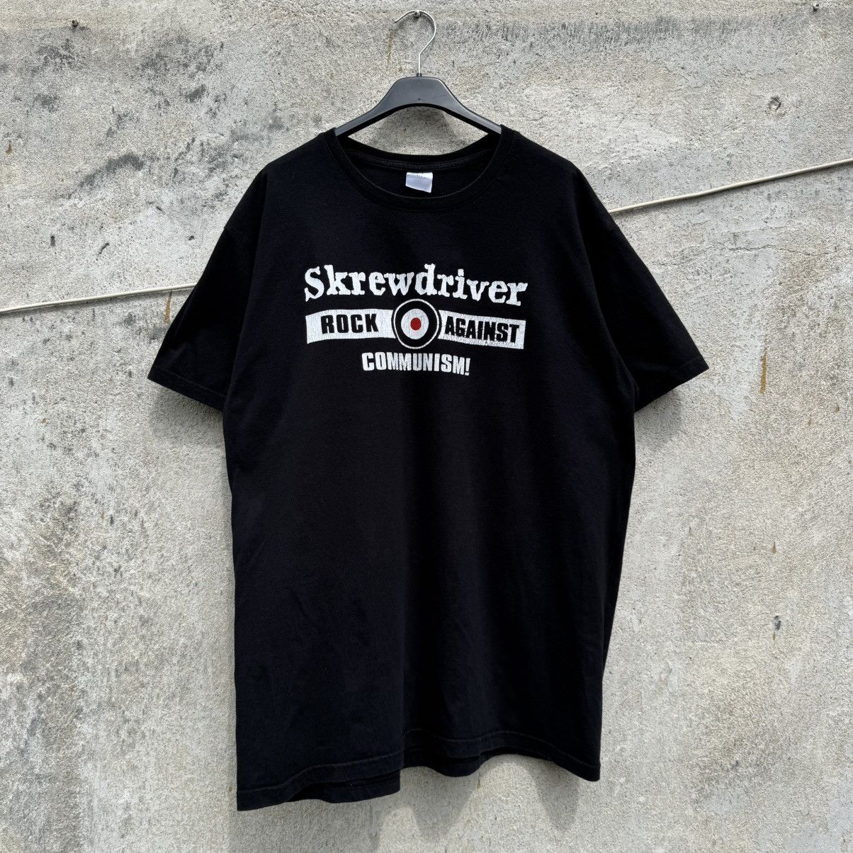 Band Tees Vintage Skrewdriver Rock Against Communism UK Punk Rock Band Size US L / EU 52-54 / 3 - 1 Thumbnail