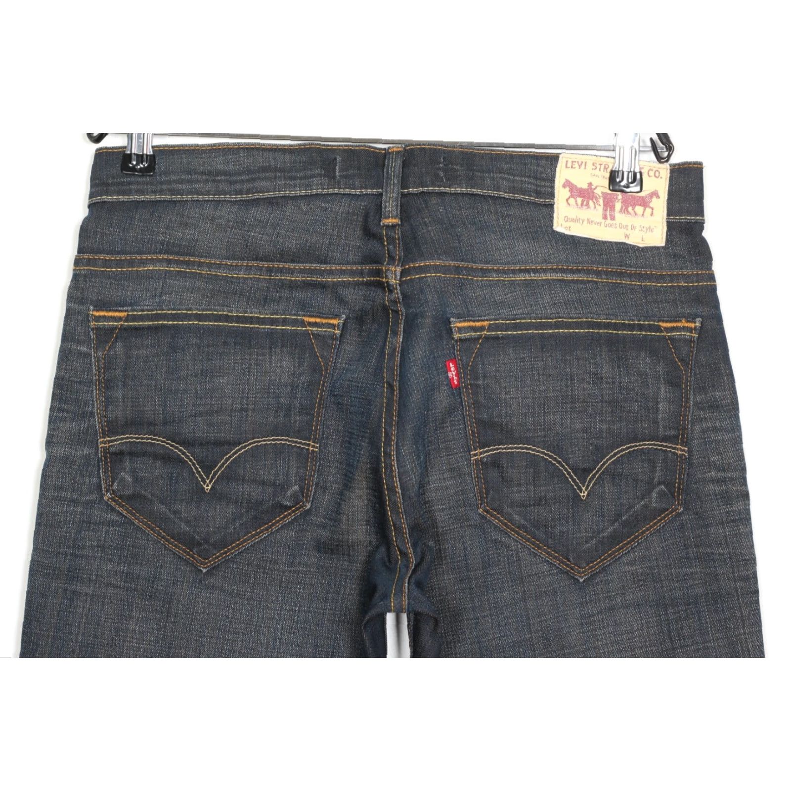 Levi's VINTAGE Levi’s 519 SLIM Jeans Men W32 L32 Stretch DZ7604 - Vintage 5-Pocket Denim Blue Slim fit jeans Mens 32x32 Size US 32 / EU 48 - 3 Thumbnail