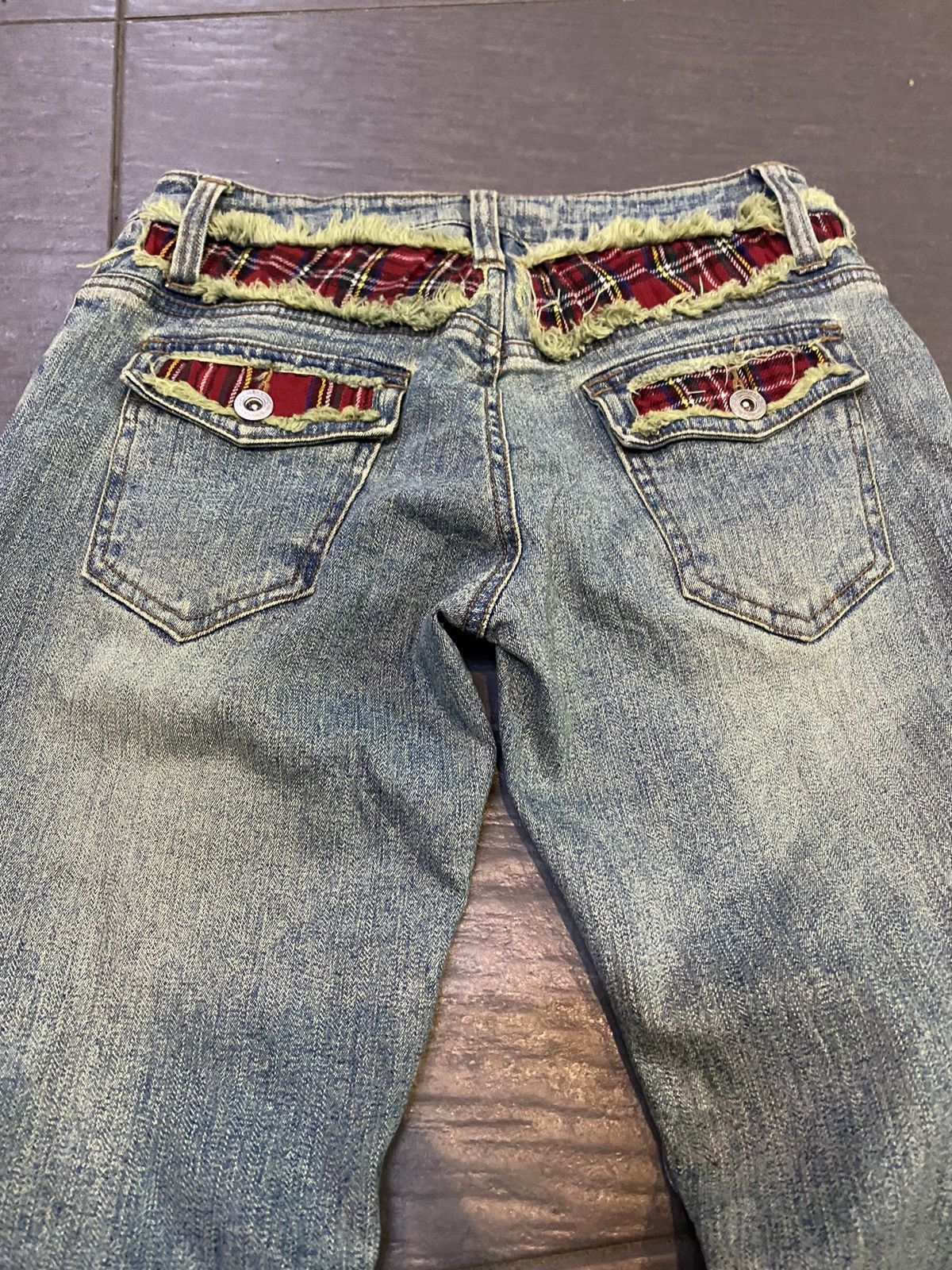 Designer Flare jeans wave list low Boot Cut Size 27" / US 4 / IT 40 - 2 Thumbnail