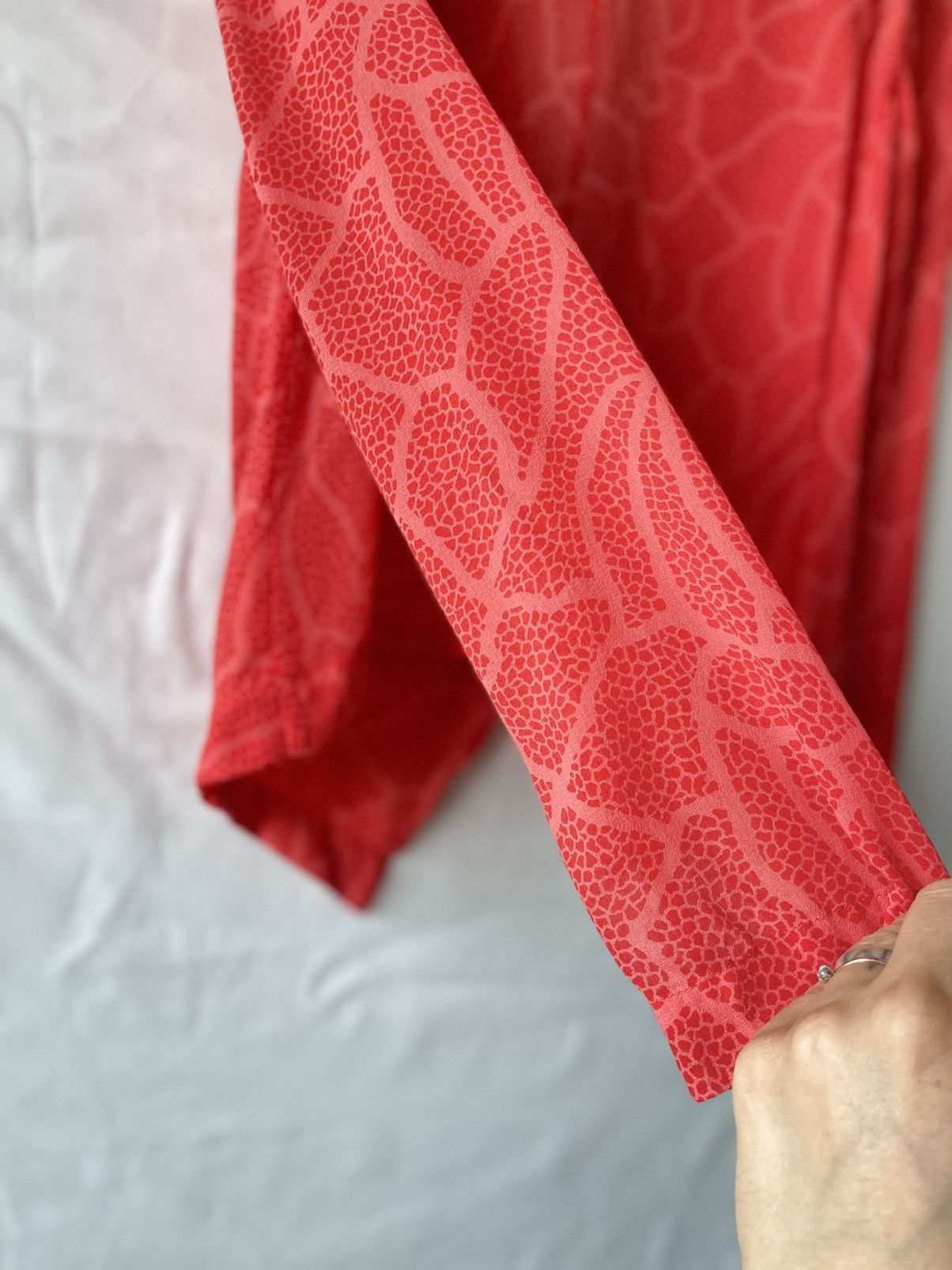 Dagmar Swedish brand DAGMAR XS 34 coral silk jacket Size XS / US 0-2 / IT 36-38 - 3 Thumbnail