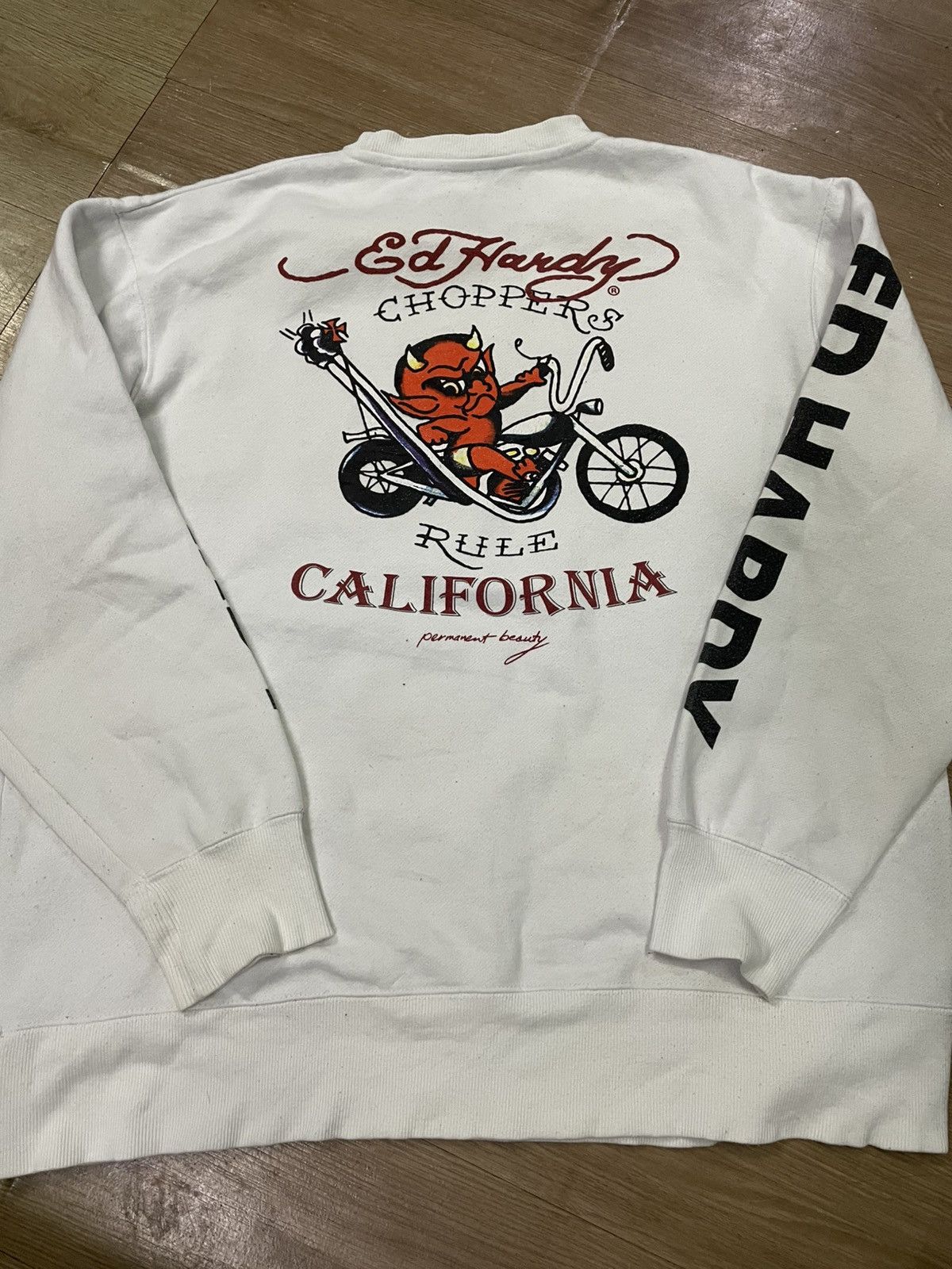 Ed Hardy Vintage ed hardy choppers spell out sweatshirt Size US XL / EU 56 / 4 - 7 Thumbnail