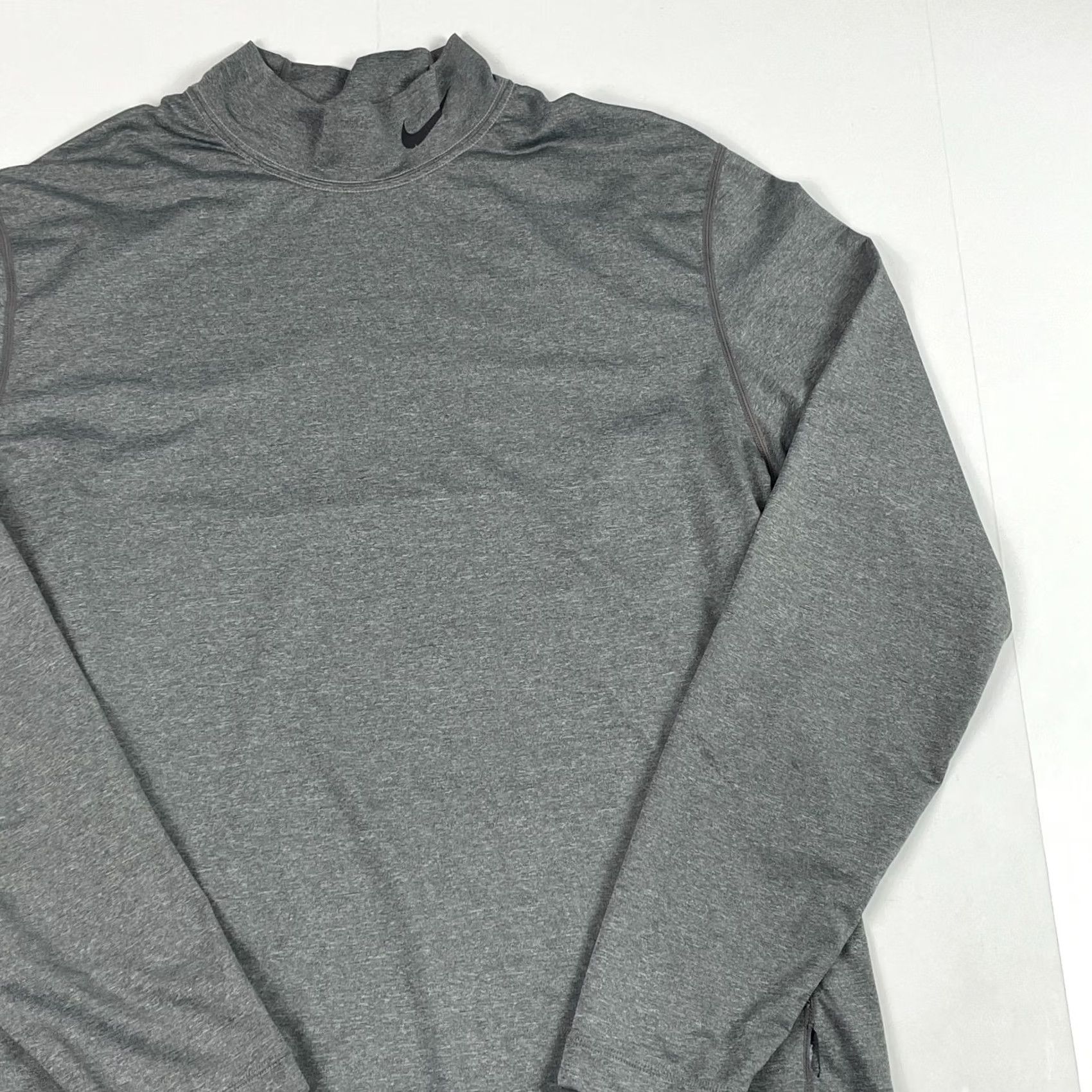Nike Nike Pro Combat Shirt Mens Large Gray Dri-Fit Compression Mock Neck Workout Gym Size US L / EU 52-54 / 3 - 3 Thumbnail