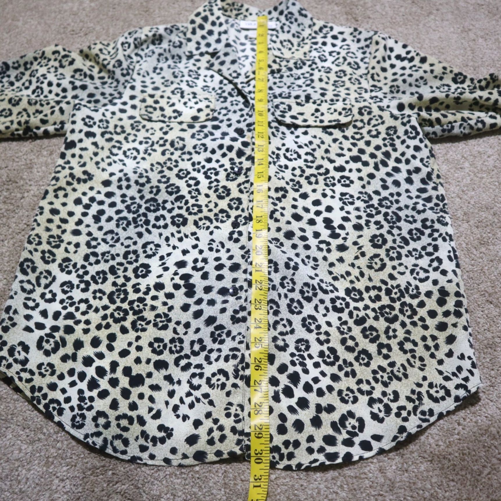 Vintage VINTAGE Blouse Shirt WOMEN XL Truffles Floral Long Sleeve Button Up Casual Brown Polyester Chiffon Flower 1960s Ladies Blouse Size XL / US 12-14 / IT 48-50 - 6 Thumbnail
