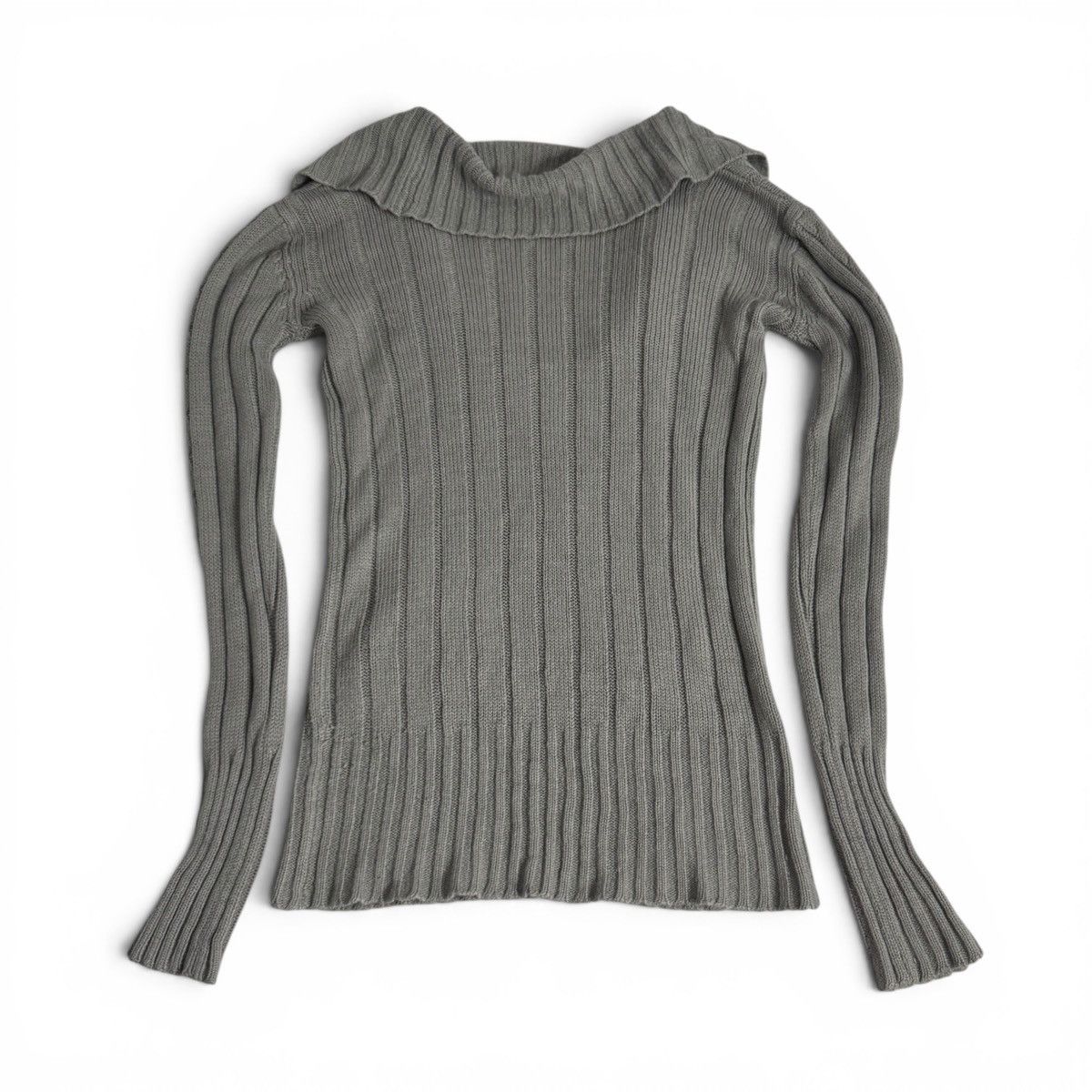 Other Vintage American Attitudes Grey Cable Knit Sweater Size S / US 4 / IT 40 - 5 Thumbnail