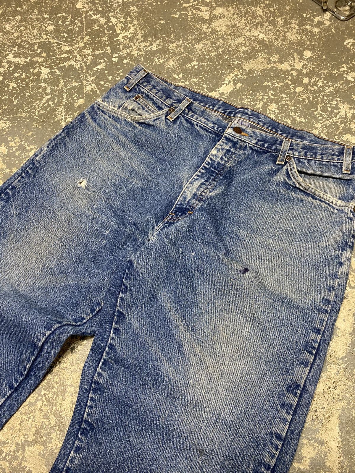 Carhartt × Dickies × Vintage Vintage Dickies Blanket Lined Denim Baggy Fit Pants Size US 38 / EU 54 - 9 Thumbnail