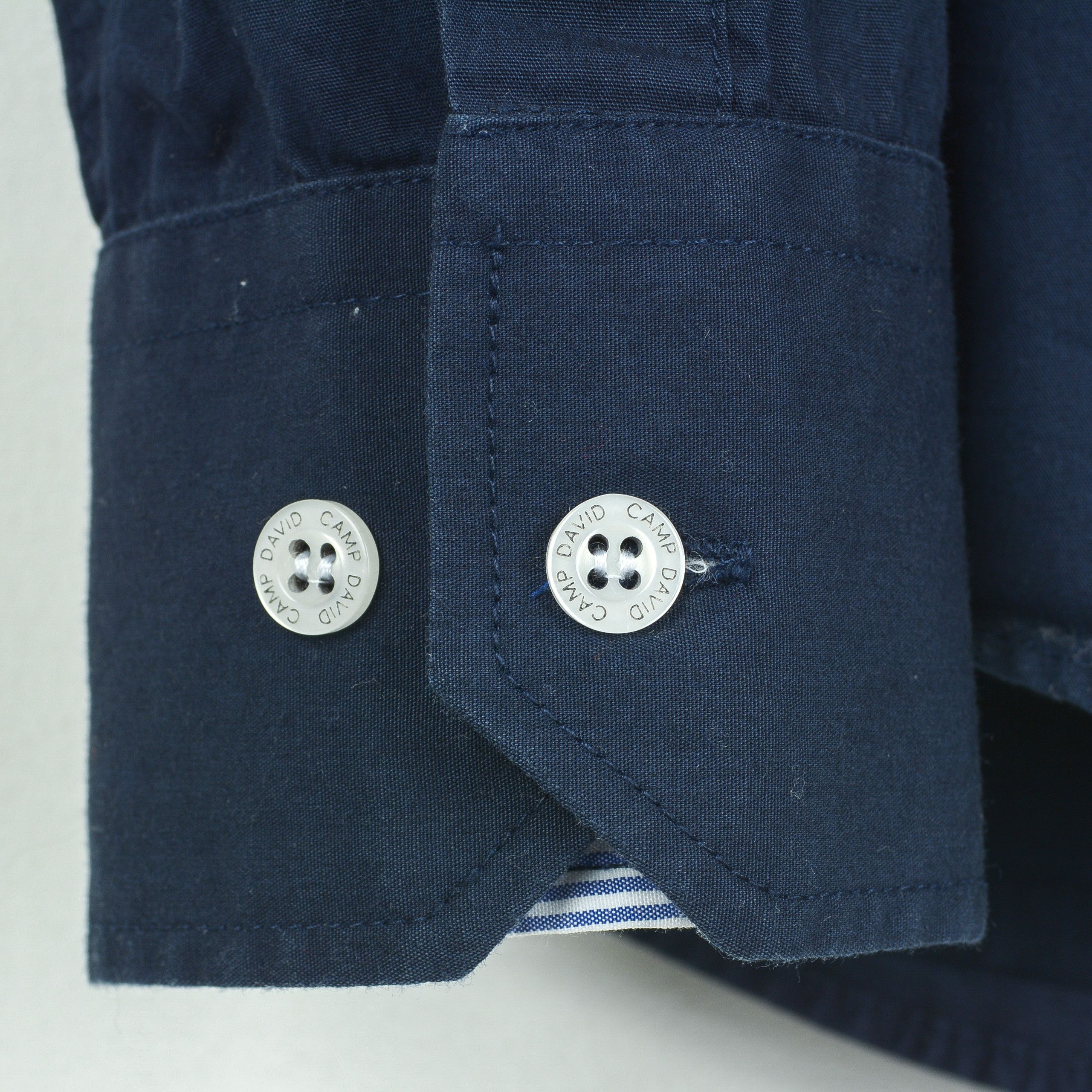 Camp David Shirt Muscle Fit High Quality Casual Button Up Cotton Navy Size US M / EU 48-50 / 2 - 6 Thumbnail