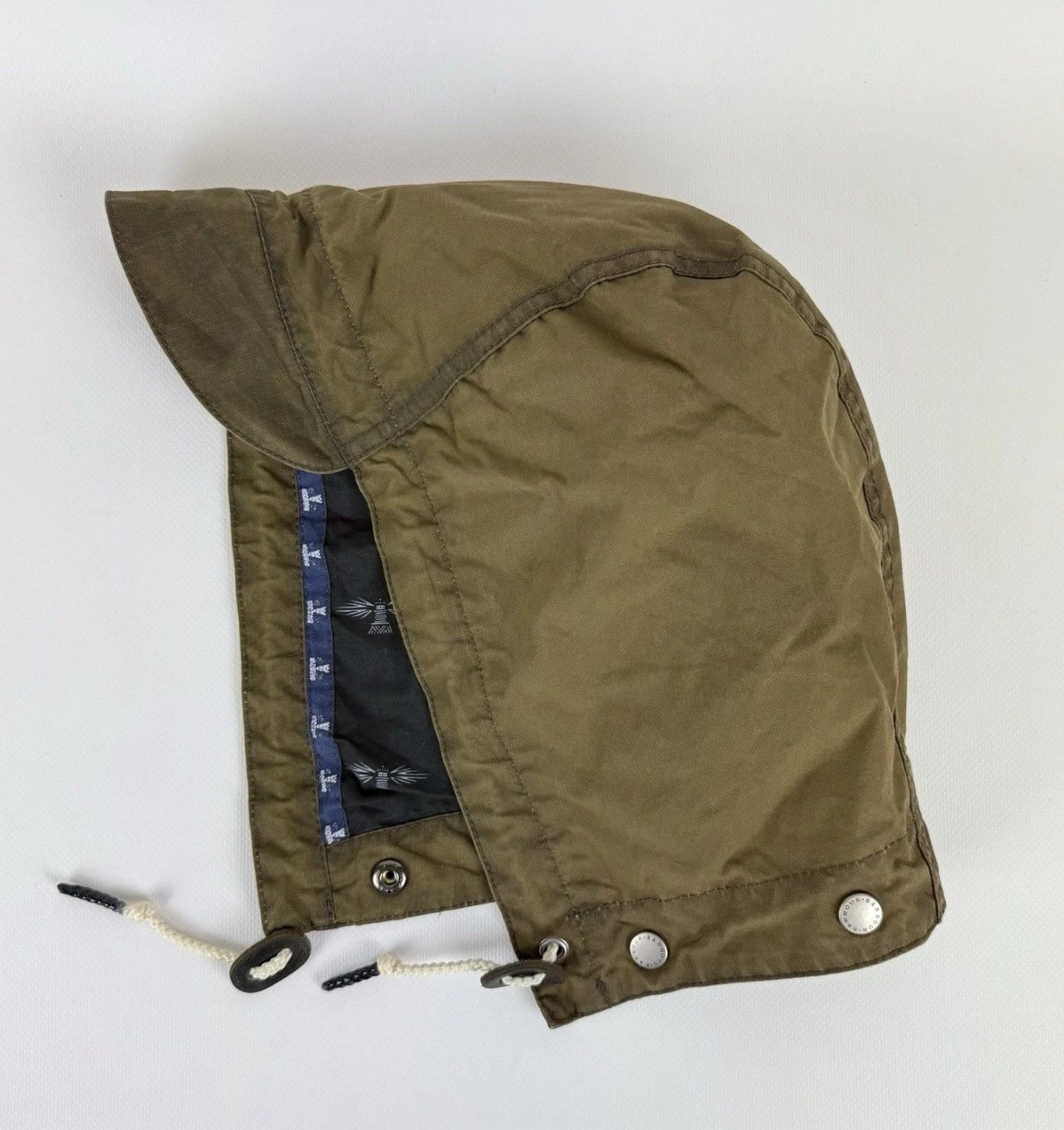 Barbour Barbour Wax Hood Khaki Green Cotton Top From Jacket Size ONE SIZE - 1 Thumbnail