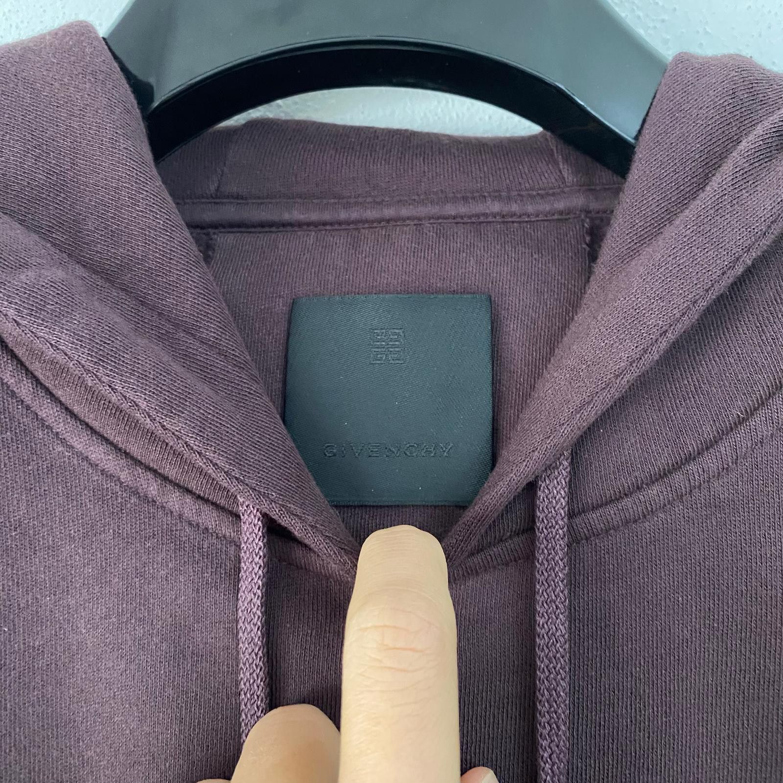 Givenchy Burgundy Embossed Signature Logo Oversized Hoodie Size US XXL / EU 58 / 5 - 6 Thumbnail