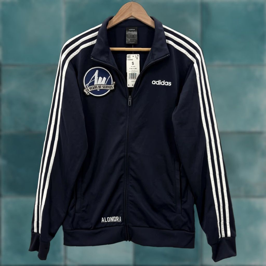 Adidas Adidas Jacket Mens S Blue E 3S TT TRIC Track Top 3 Stripes NWT DU0445 Size US S / EU 44-46 / 1 - 1 Thumbnail