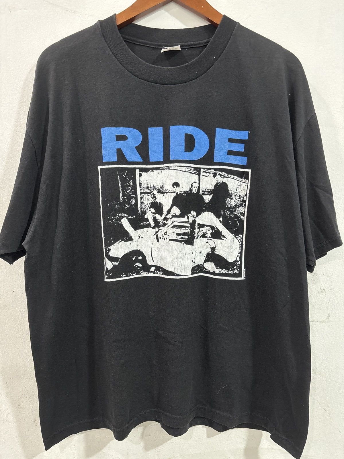 Vintage Rare Ride L fit XL cr 2004 shoegaze art bandtee