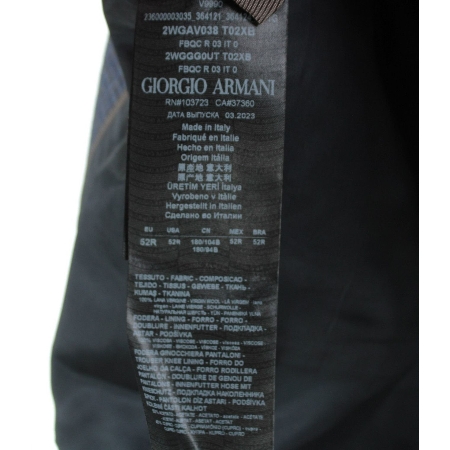 Giorgio Armani Giorgio Armani Suit Size US 42 Regular in Blue Size 42R - 9 Thumbnail