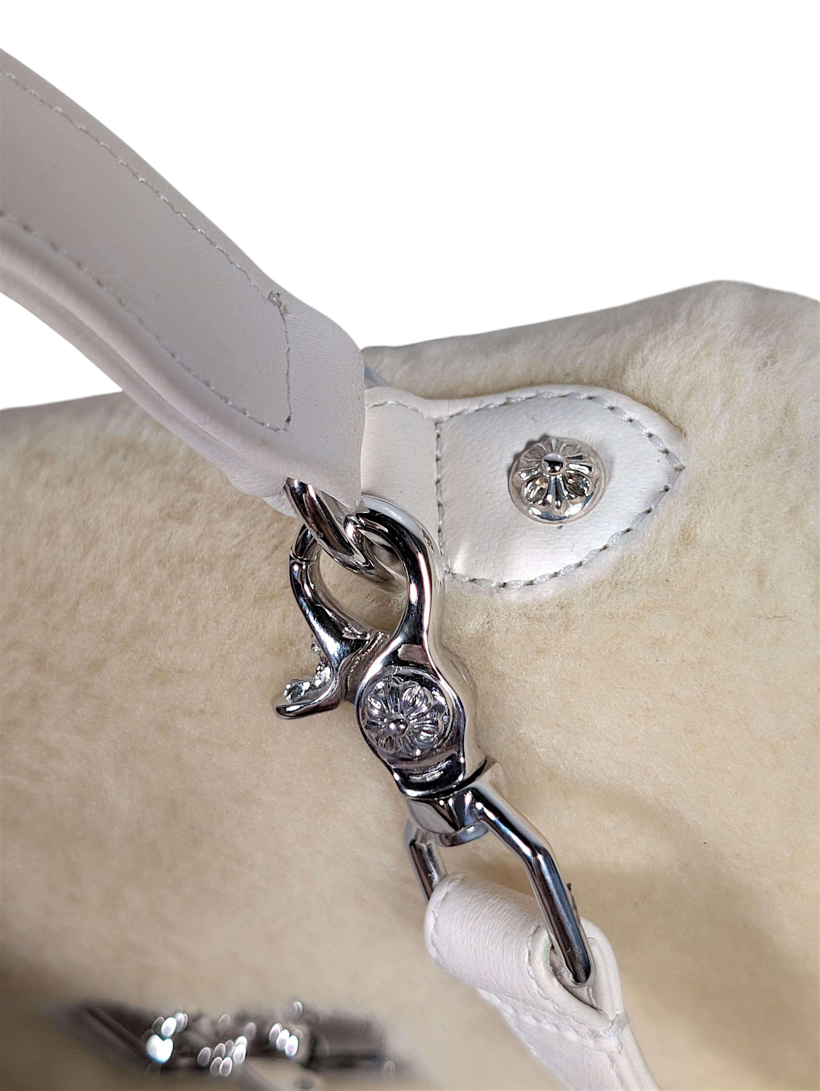 Chrome Hearts Chrome Hearts “Grow Up” Shearling Handbag Cream 2025 SOLD Size ONE SIZE - 6 Thumbnail