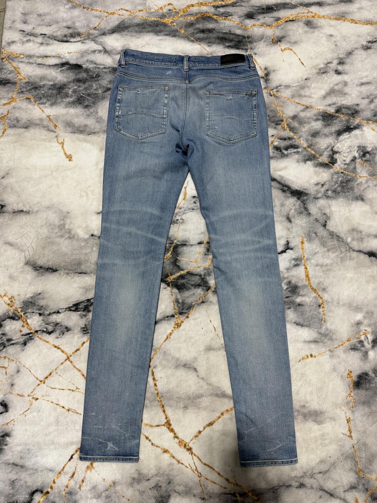 Amiri Amiri Thrasher Orange Indigo Denim - Sz32 Size US 32 / EU 48 - 3 Thumbnail