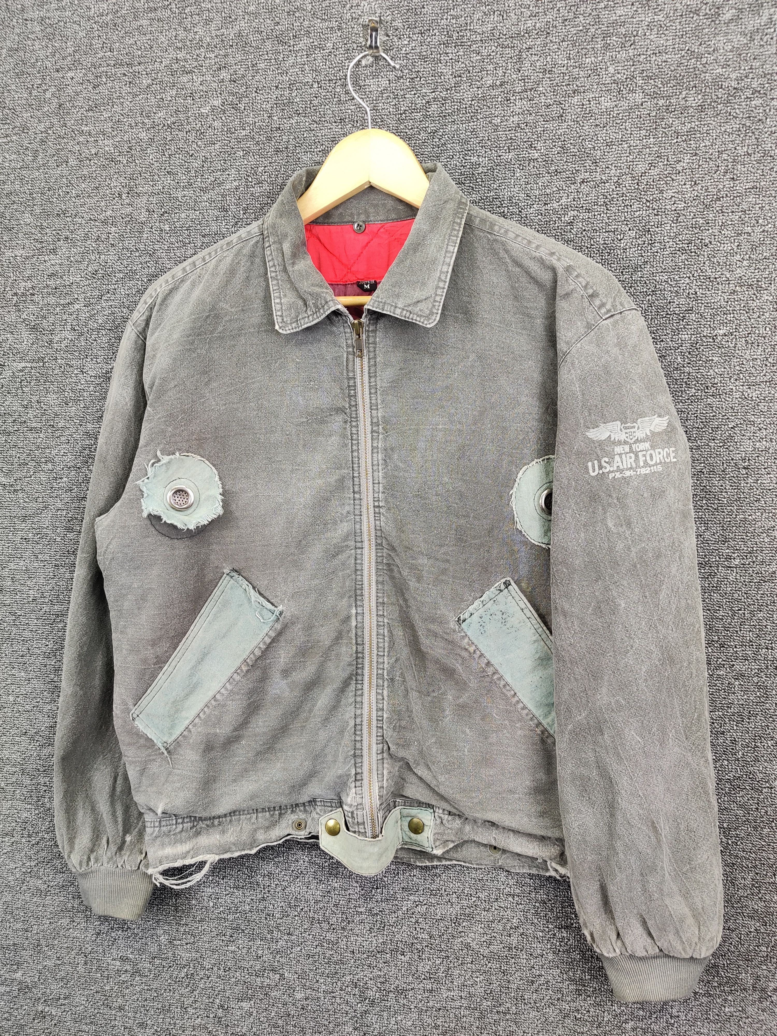Vintage Vintage Us Air Force Pilot Association Bomber Jacket Size US L / EU 52-54 / 3 - 2 Thumbnail