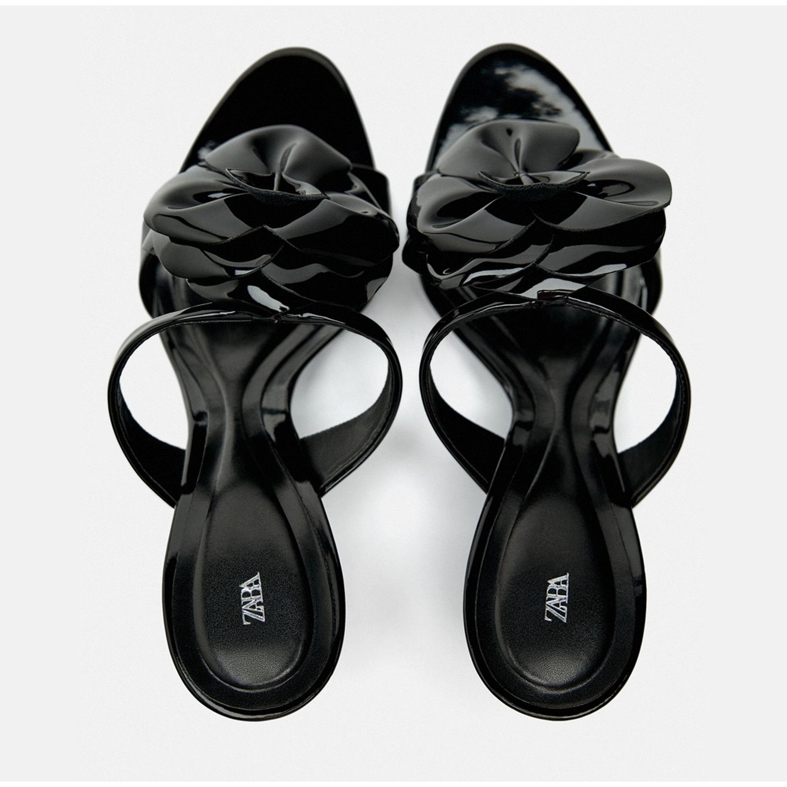Zara ZARA Rosette Heels Strappy Sandals Feminine Statement Shoes Size US 7.5 / IT 37.5 - 20 Thumbnail