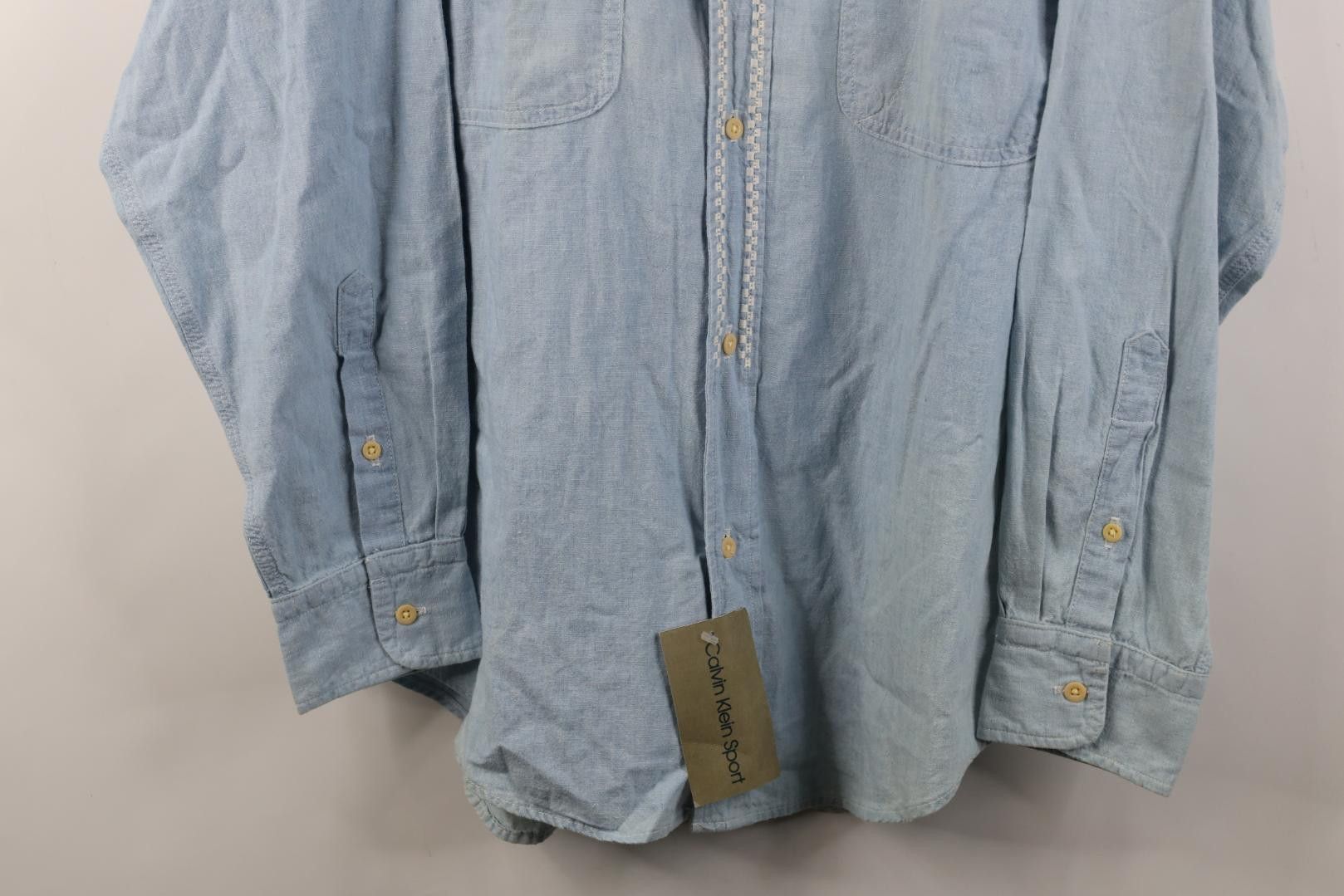 Calvin Klein Deadstock Vintage 90s Calvin Klein Collared Button Shirt Size US M / EU 48-50 / 2 - 3 Thumbnail