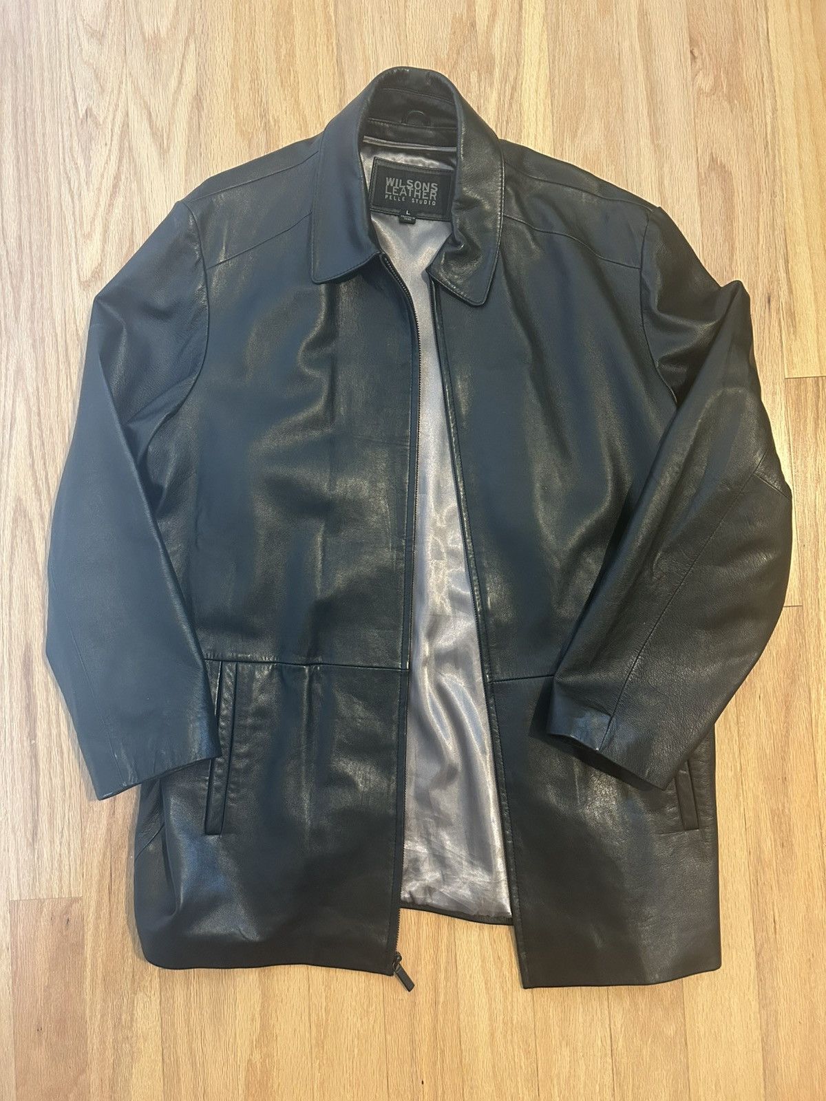 Wilsons Leather Black Wilsons Leather Pelle Studio Jacket Size US L / EU 52-54 / 3 - 1 Thumbnail